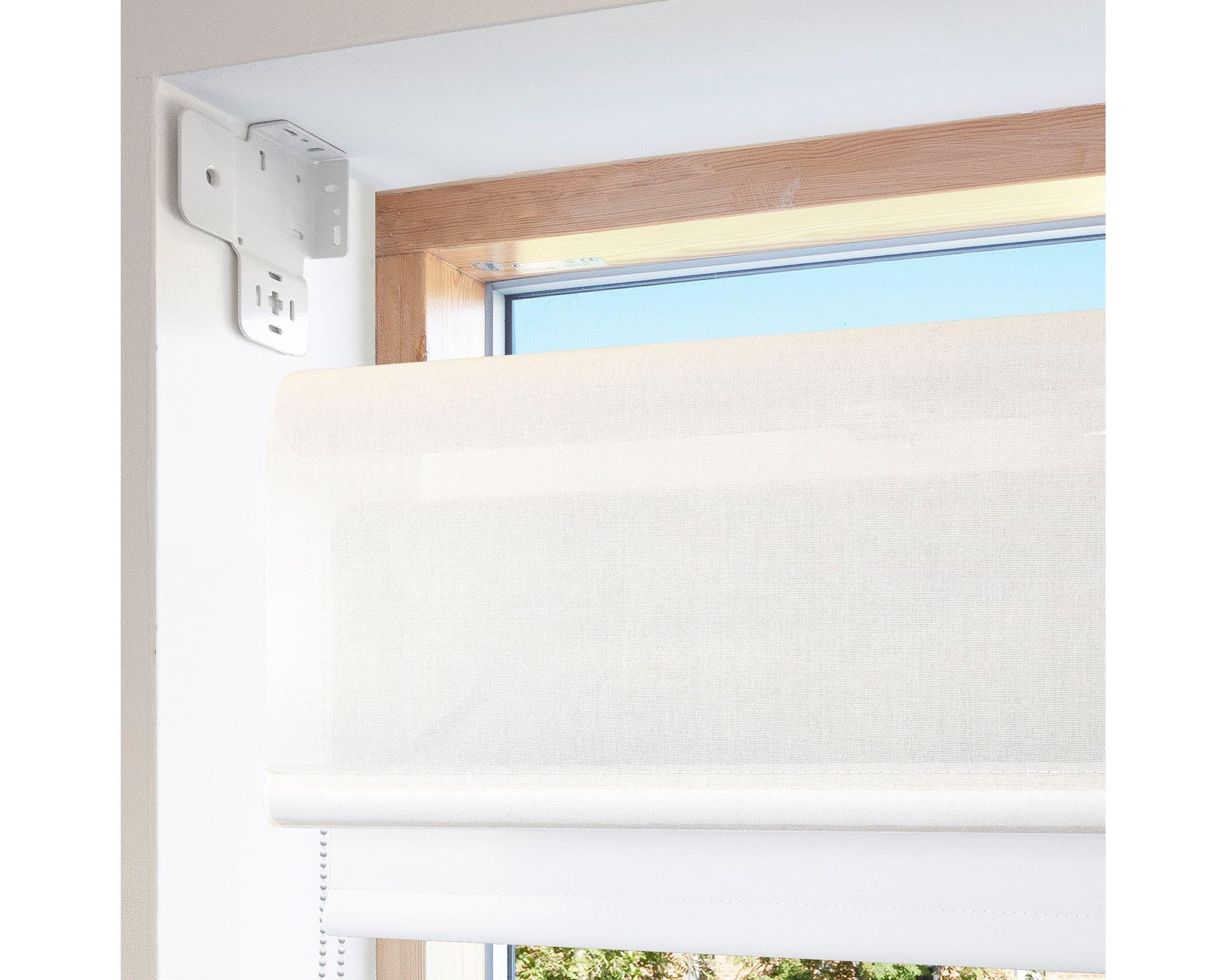 Cortina roller blackout doble 180x165 cm Sunscreen blanco Cotidiana-7