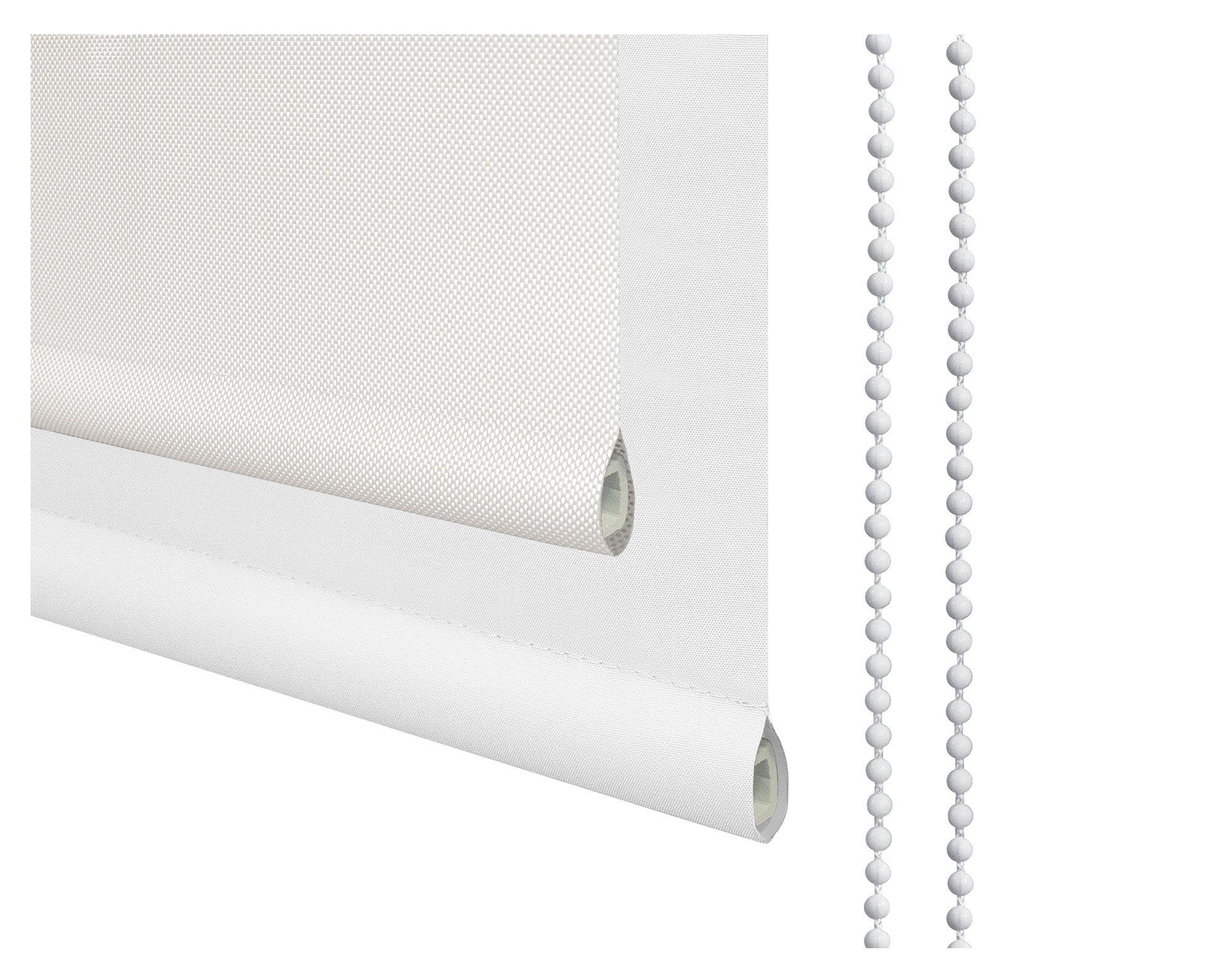 Cortina roller blackout doble 160x250 cm Sunscreen blanco Cotidiana-3