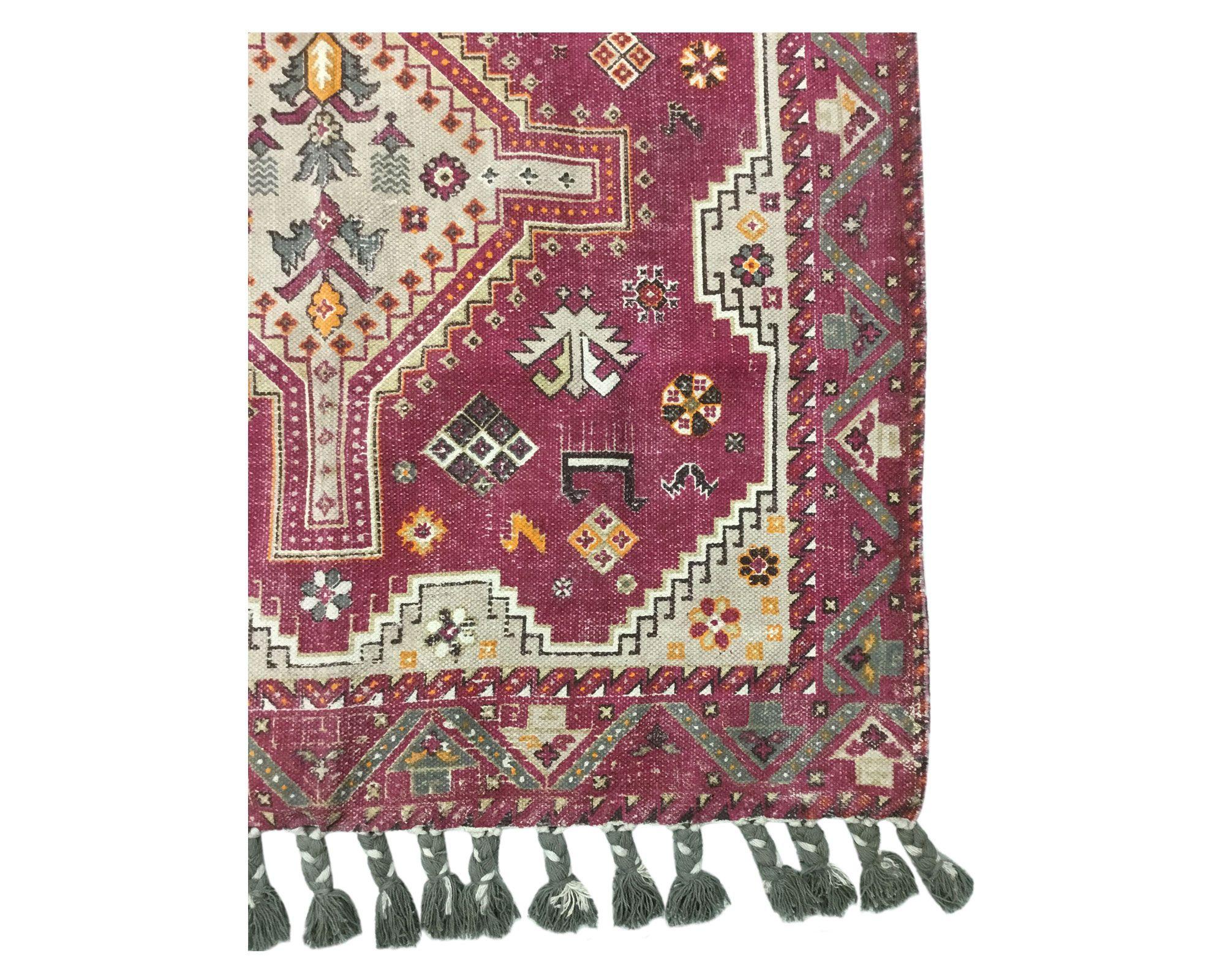 Alfombra 160x230 cm Bhopal burdeo Cotidiana-1