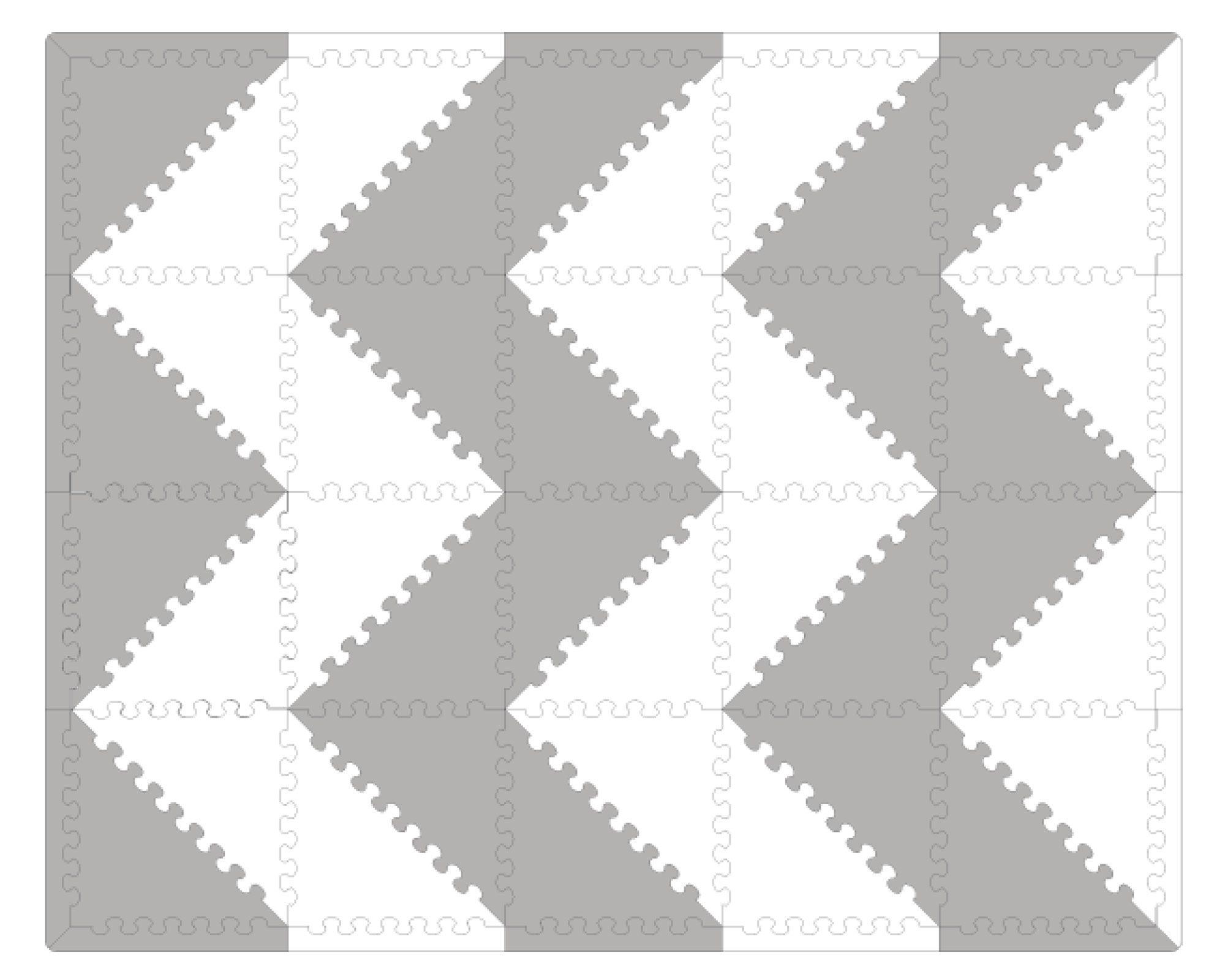 Mat multiformas armable gris/blanco Cotidiana-0