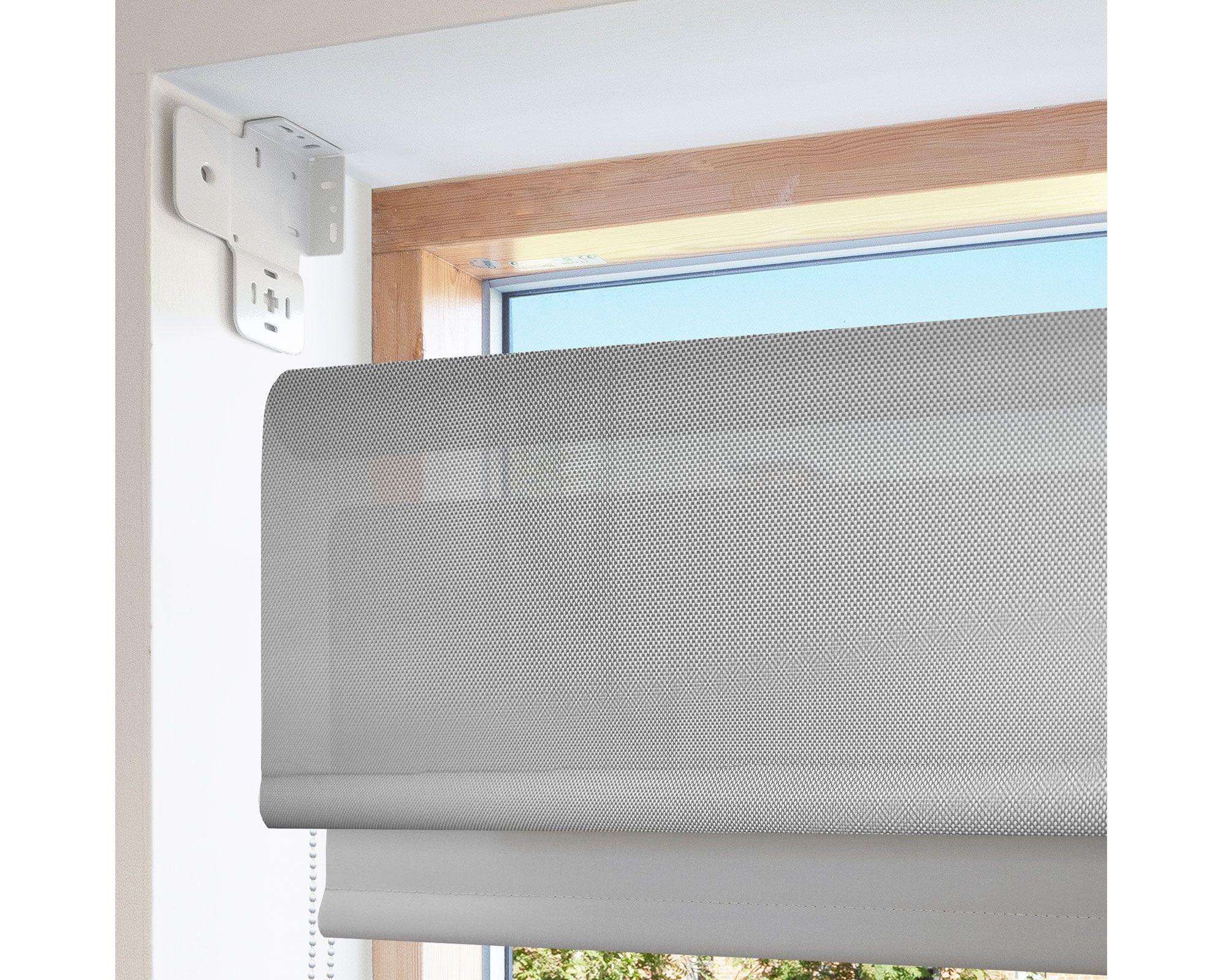 Cortina roller blackout doble 180x250 cm Sunscreen gris Cotidiana-5