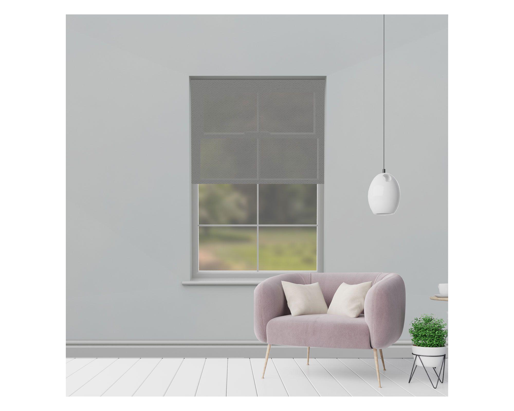 Cortina roller 200x250 cm Sunscreen gris oscuro Cotidiana-0