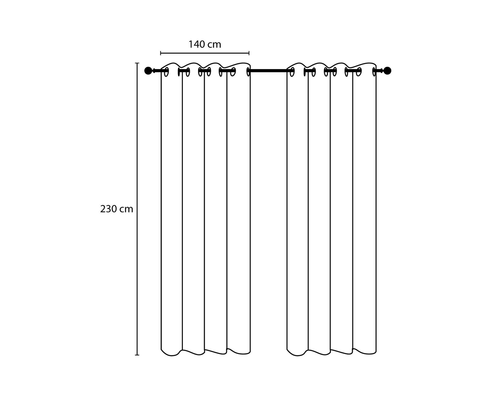 Cortina velo 140x230 cm blanco Cotidiana-5