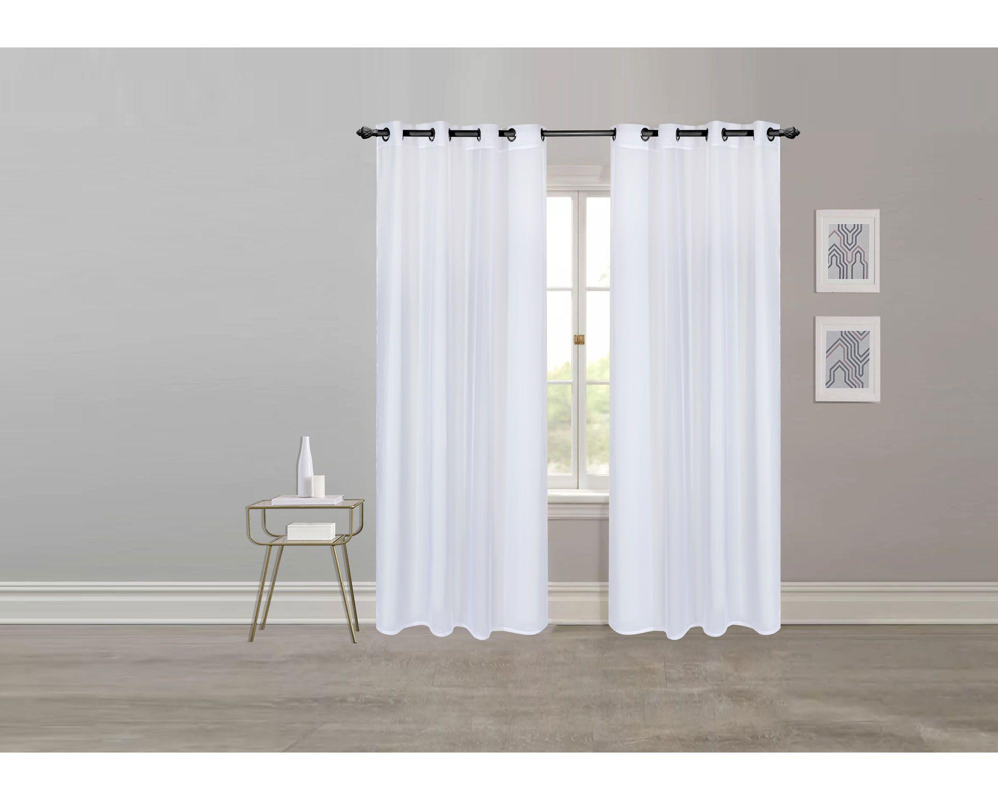 Cortina velo 140x230 cm blanco Cotidiana-4