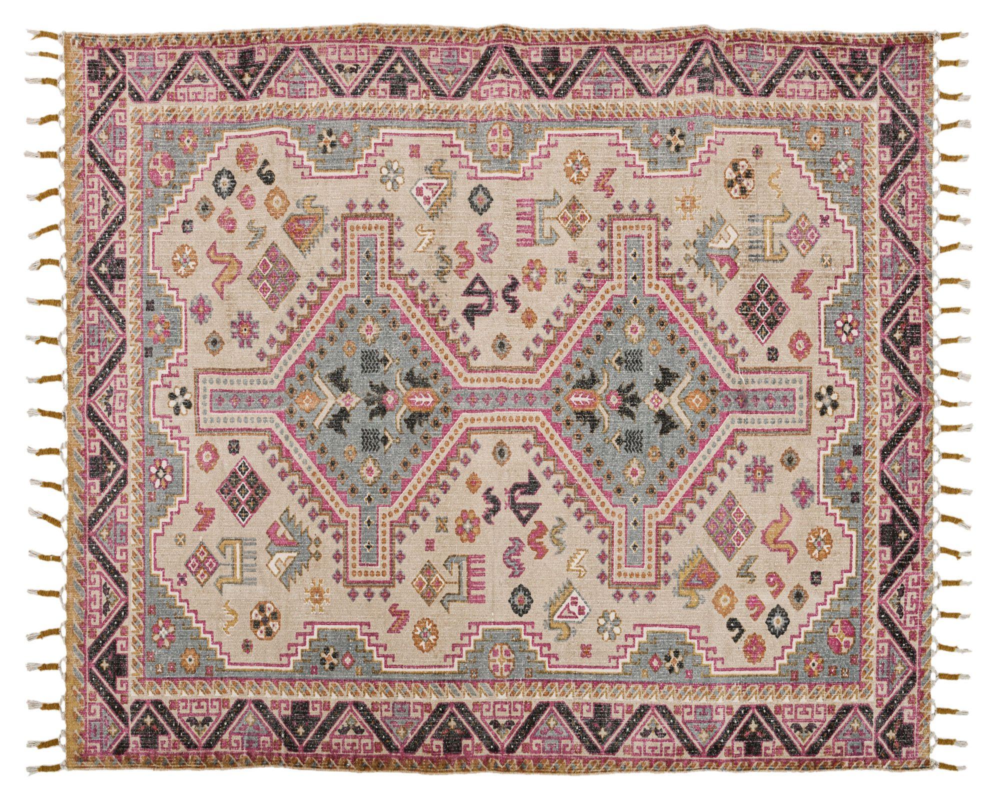 Alfombra 200x300 cm Bhopal rosado Cotidiana-0