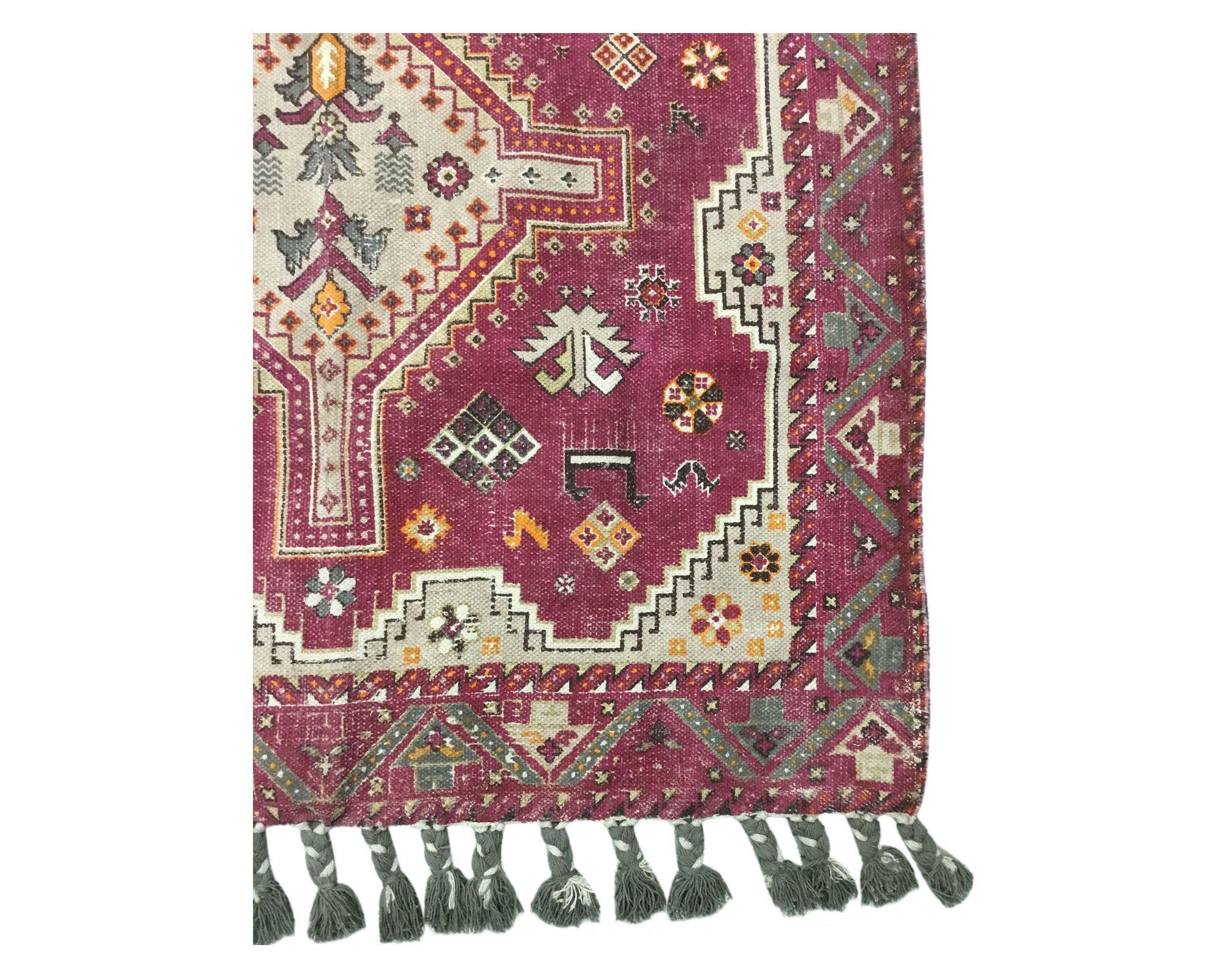 Alfombra 200x300 cm Bhopal burdeo Cotidiana-1