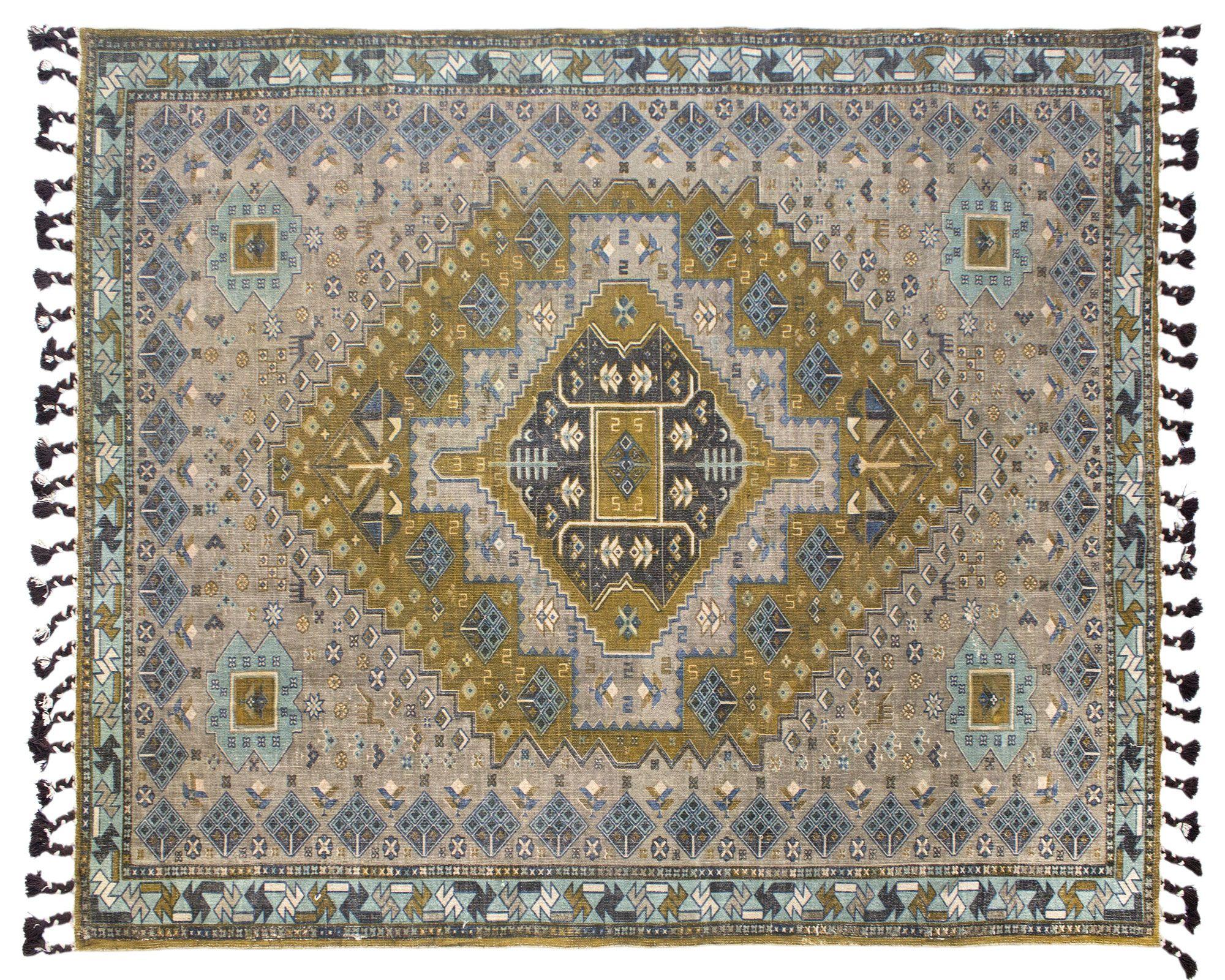 Alfombra 200x300 cm Bhopal ocre Cotidiana-0