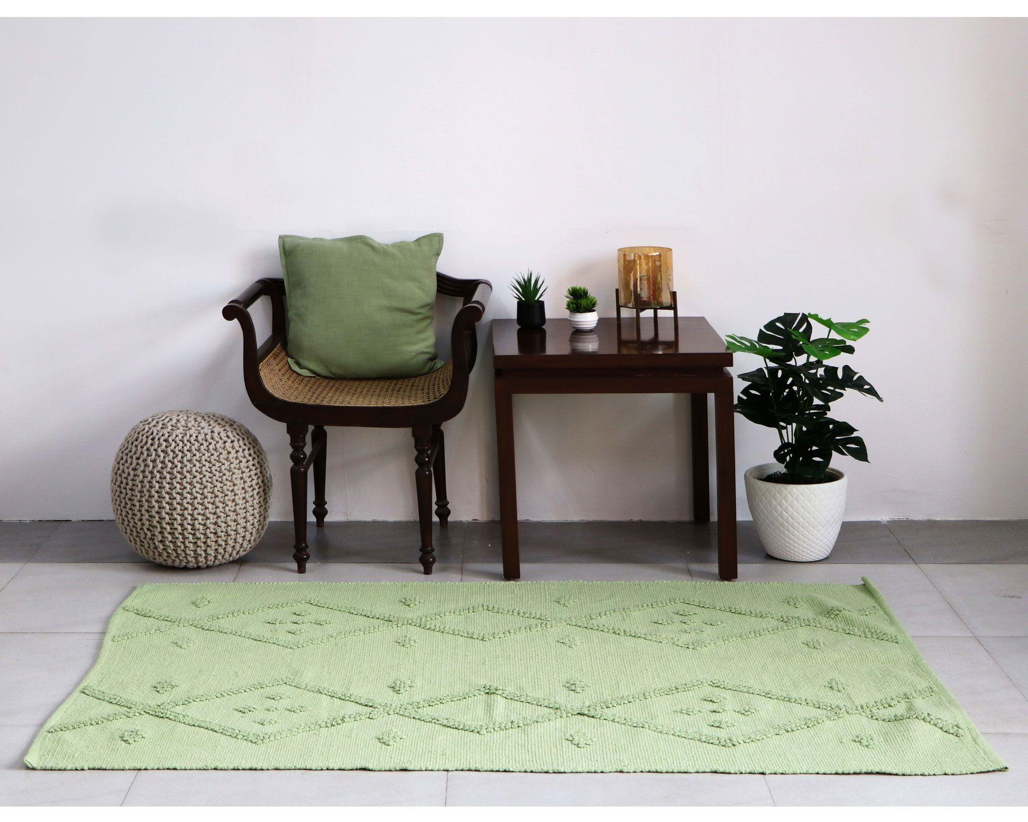 Alfombra 120x180 cm Relieve verde Cotidiana-3