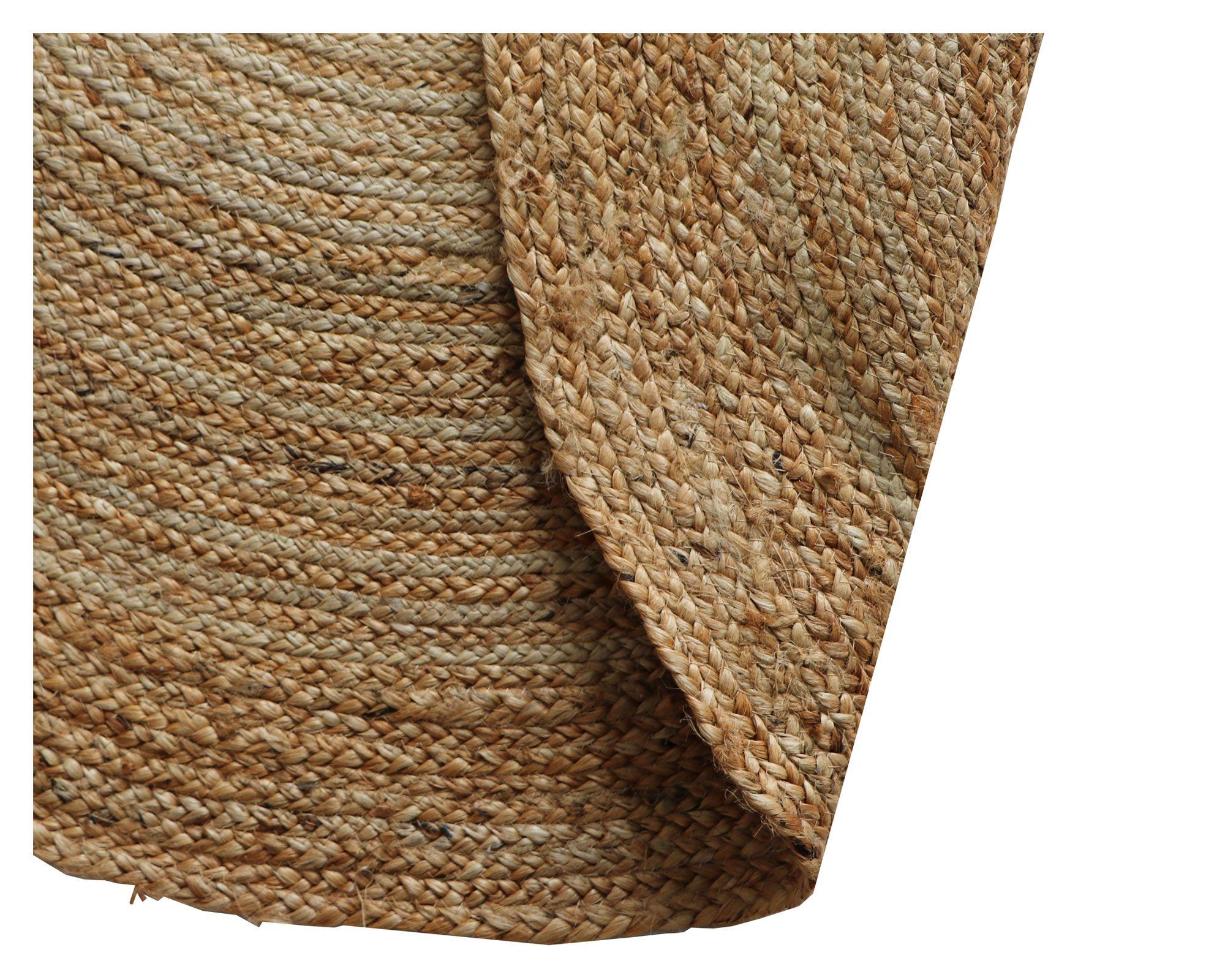 Alfombra 120 cm Trenzada café Cotidiana-2