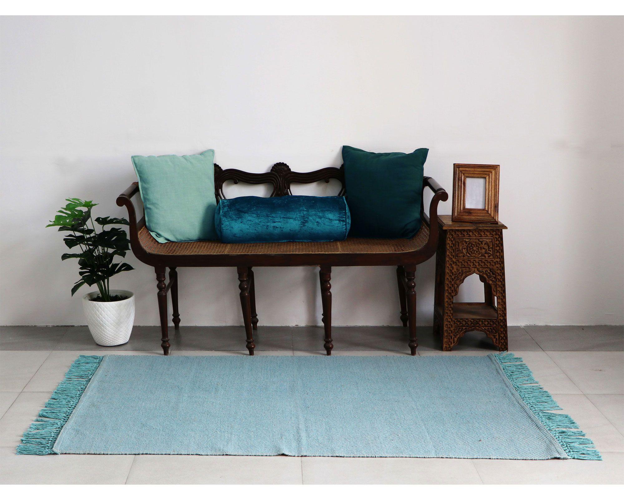 Alfombra 120x180 cm Stone wash aqua Cotidiana-3
