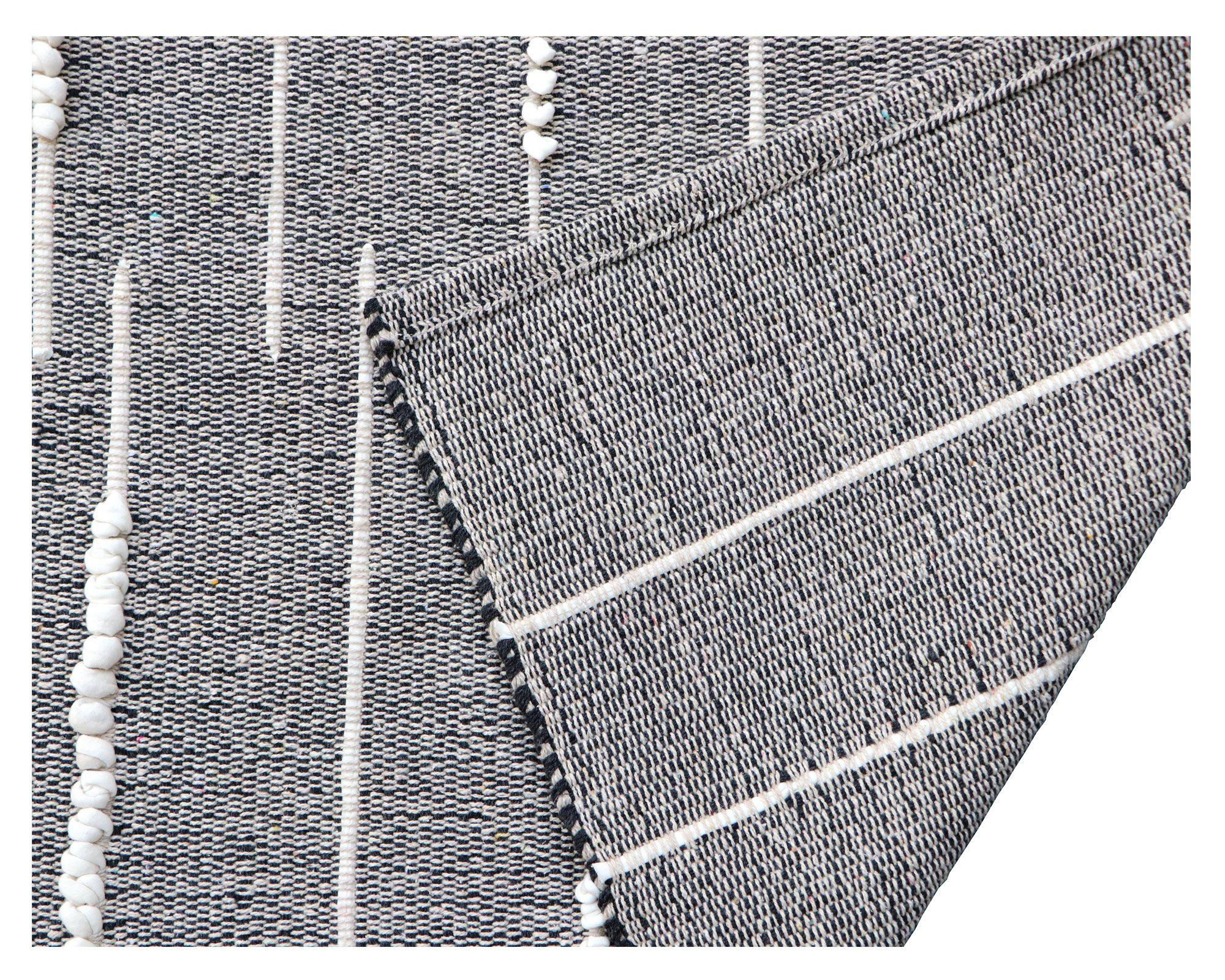 Alfombra 120x180 cm bordado gris/blanco Cotidiana-2