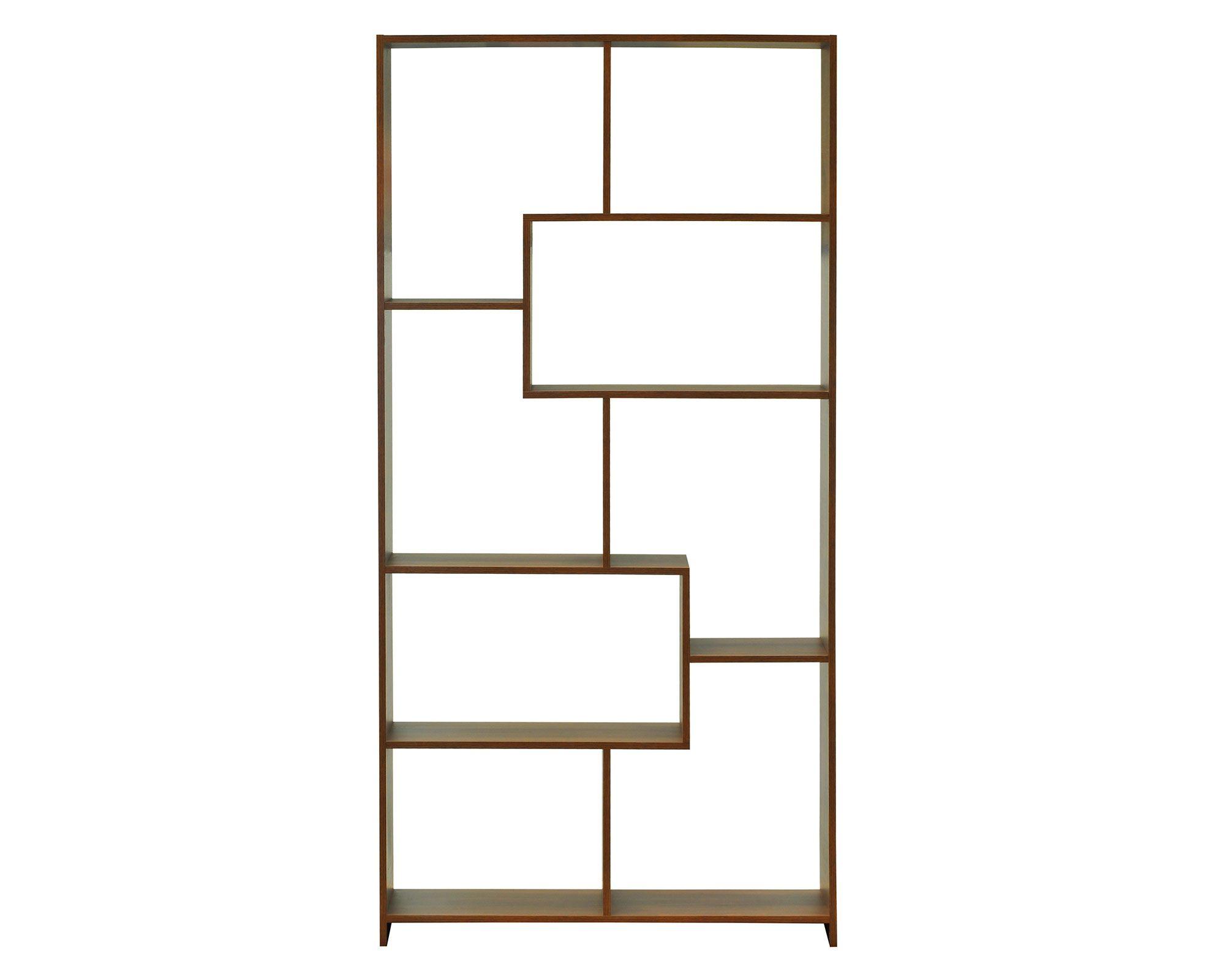 Librero Puzzle nogal Mobikit-0