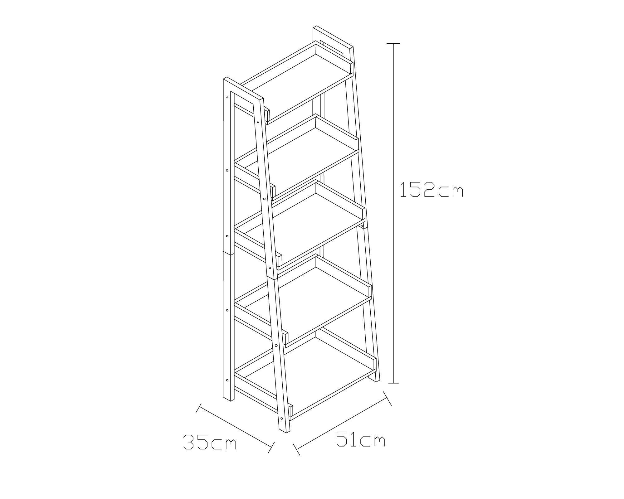 Librero escalera 2.0 blanco M+Design-4