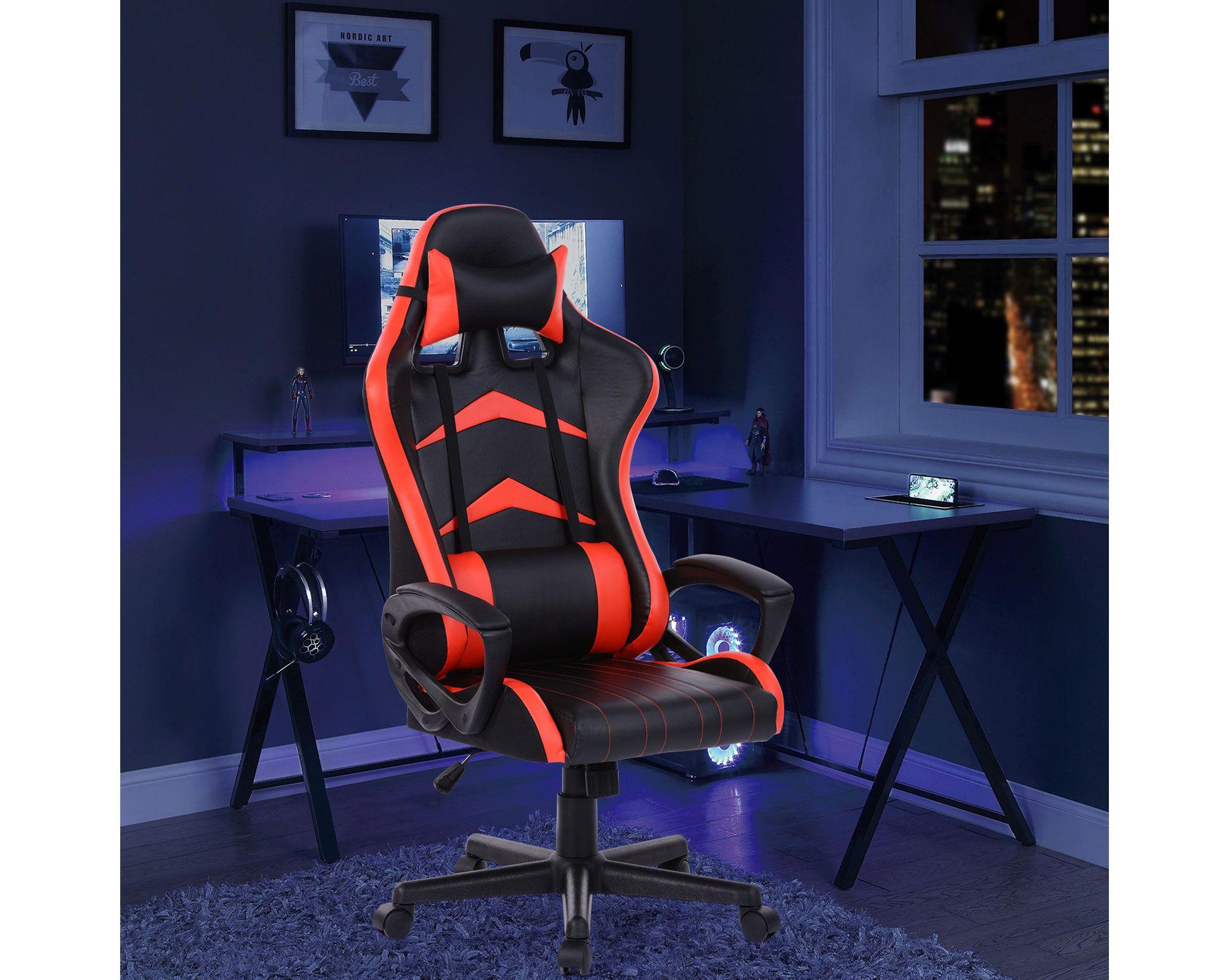 Silla gamer Dustin rojo/negro M+Design-3