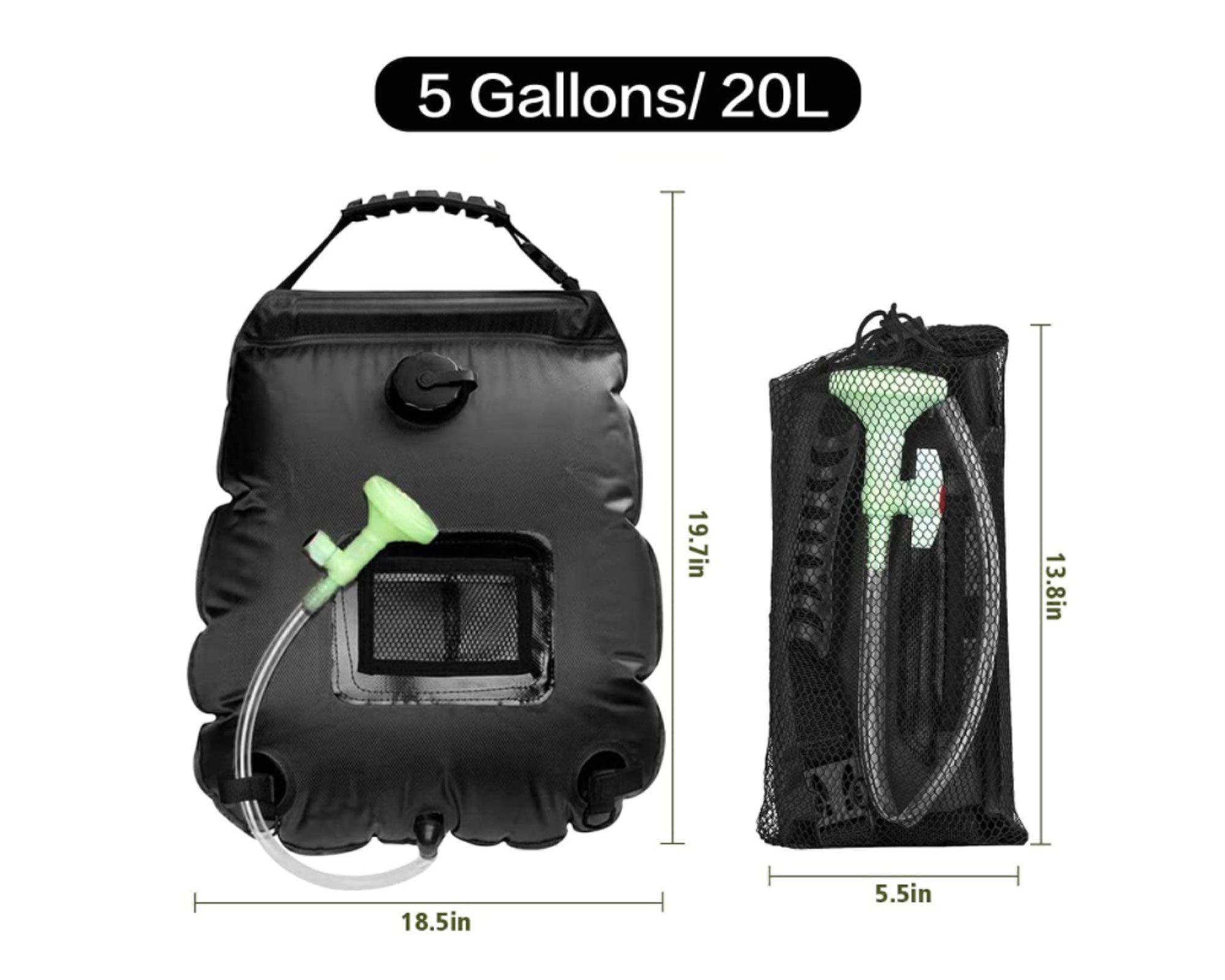 Ducha portátil negro Pro Outdoor.-5