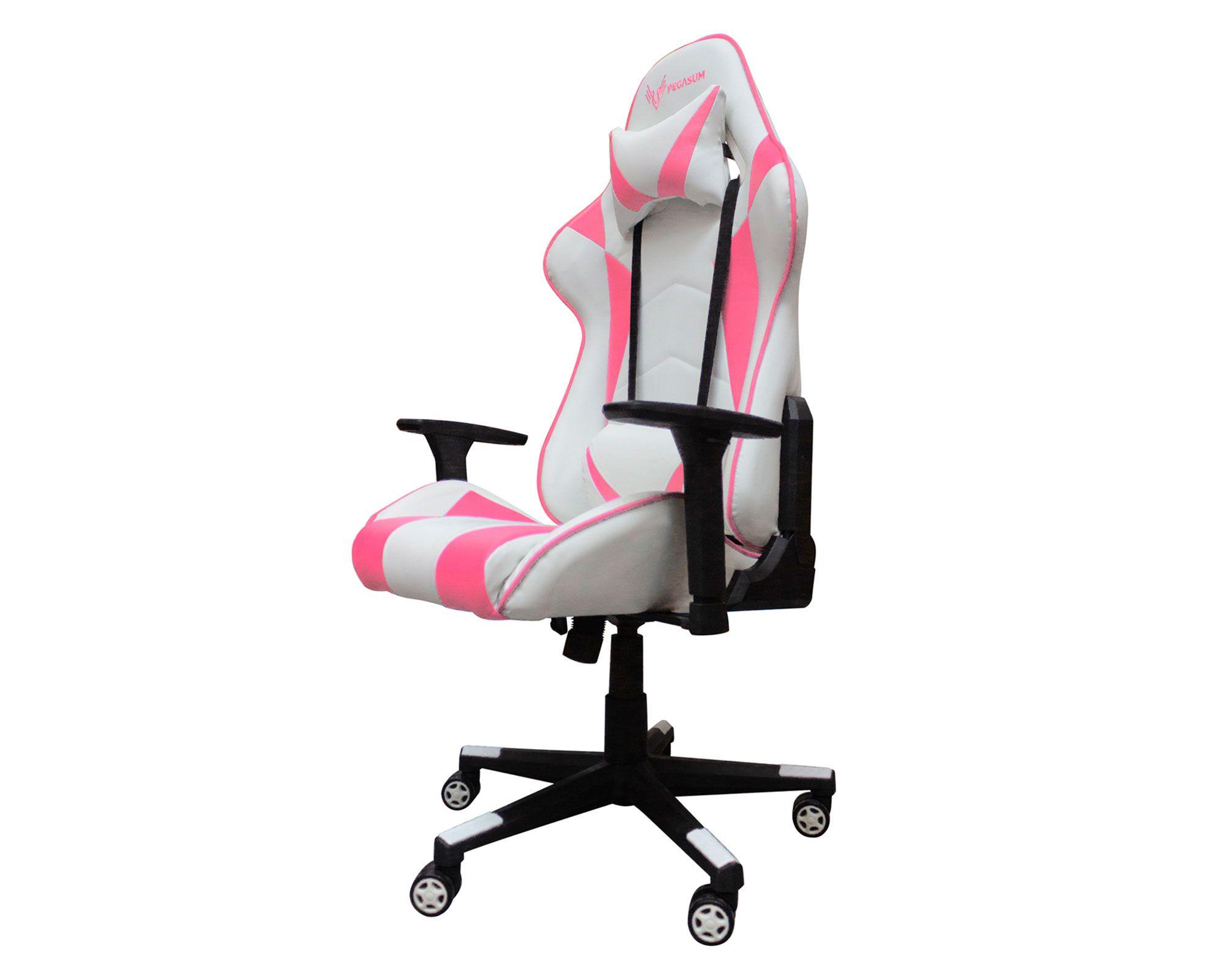 Silla Gamer Crusader blanco/rosado Pegasum-1