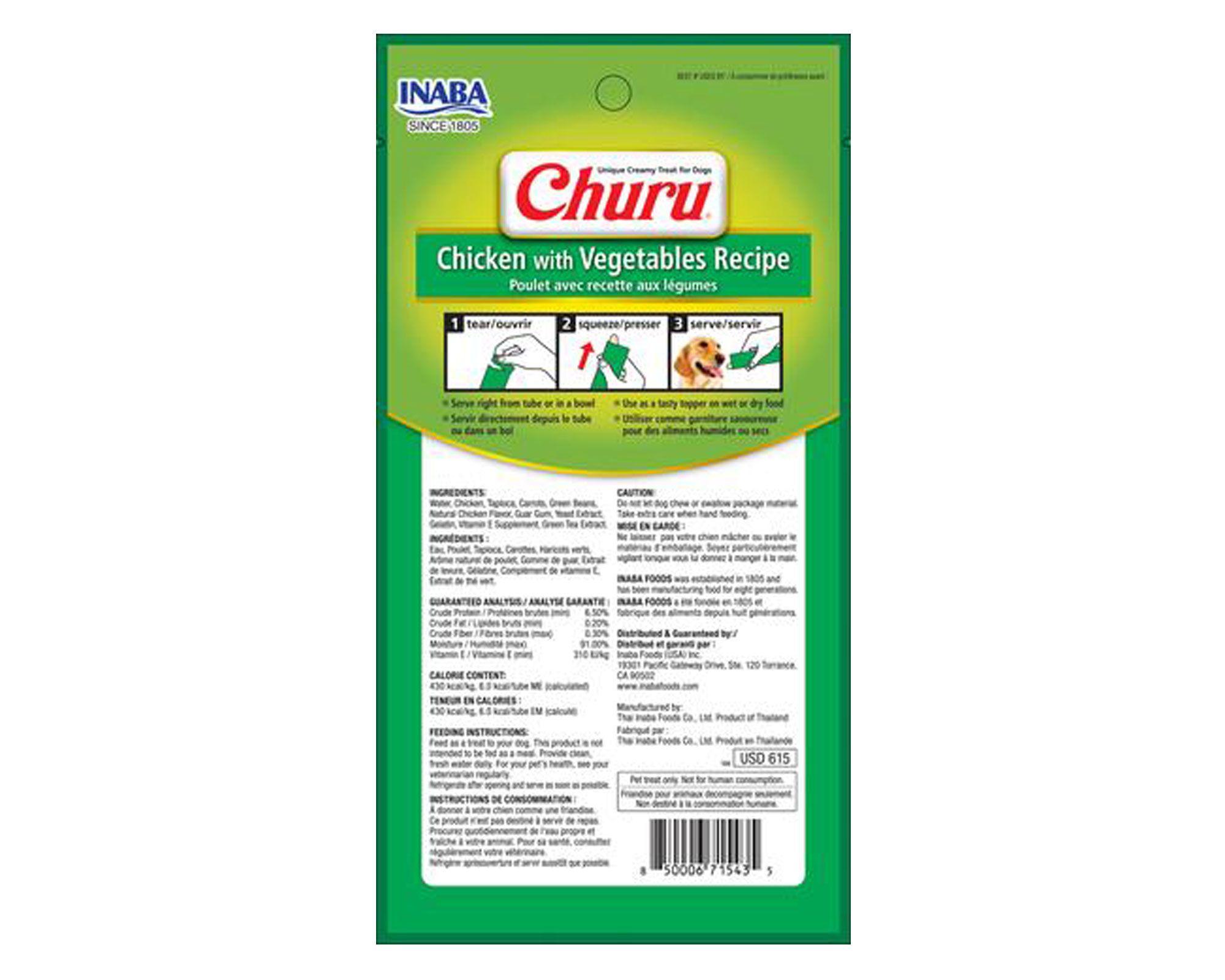 Snack perro 0,56 kg Churu pollo vegetales-1