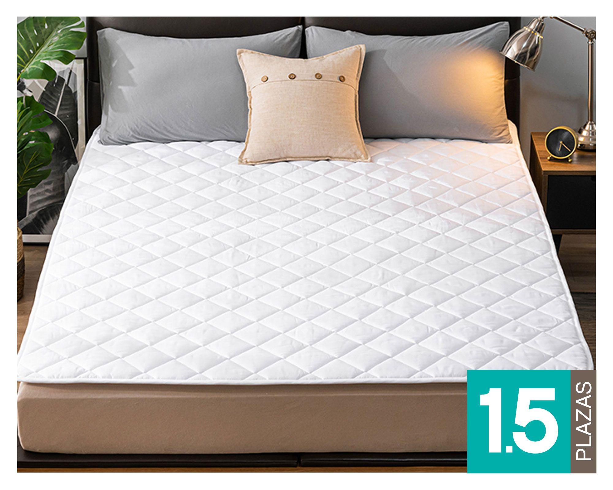 Cubrecolchón 1.5 plazas Básico Cotidiana.-0