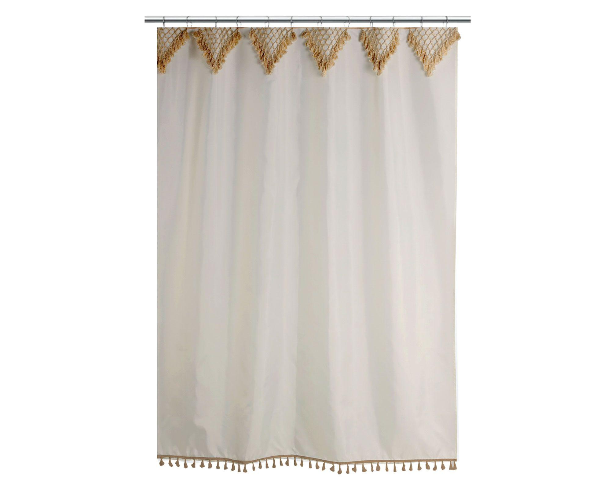 Cortina baño 180x180 cm Macramé Cotidiana-0