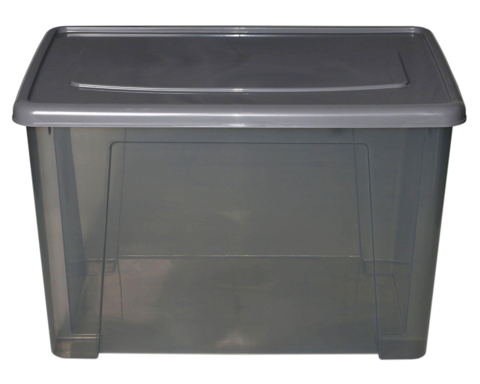 Caja organizadora gris 60 lt-0