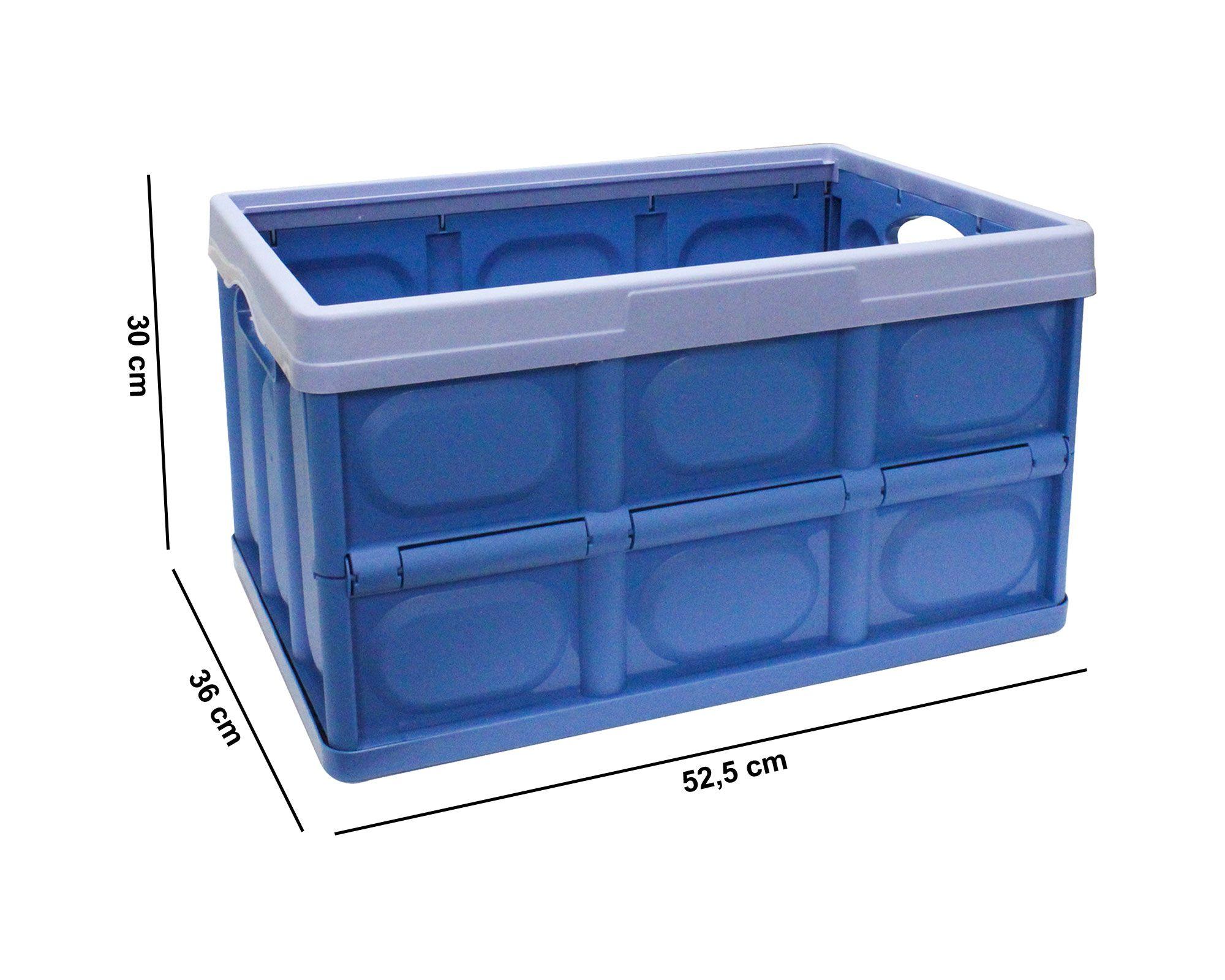 Caja plegable 48 litros azul Cotidiana-2