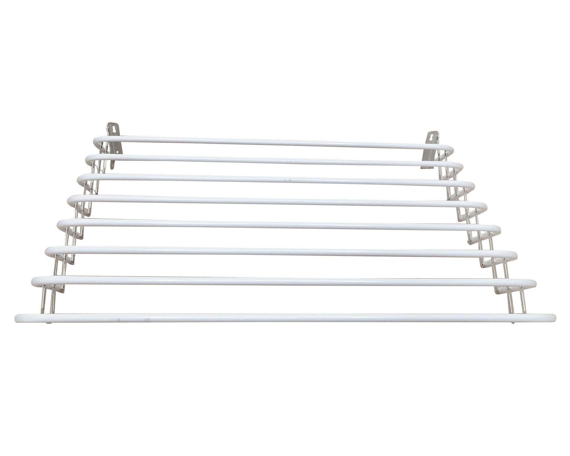 Tendedero plegable 80 cm blanco Cotidiana.-1