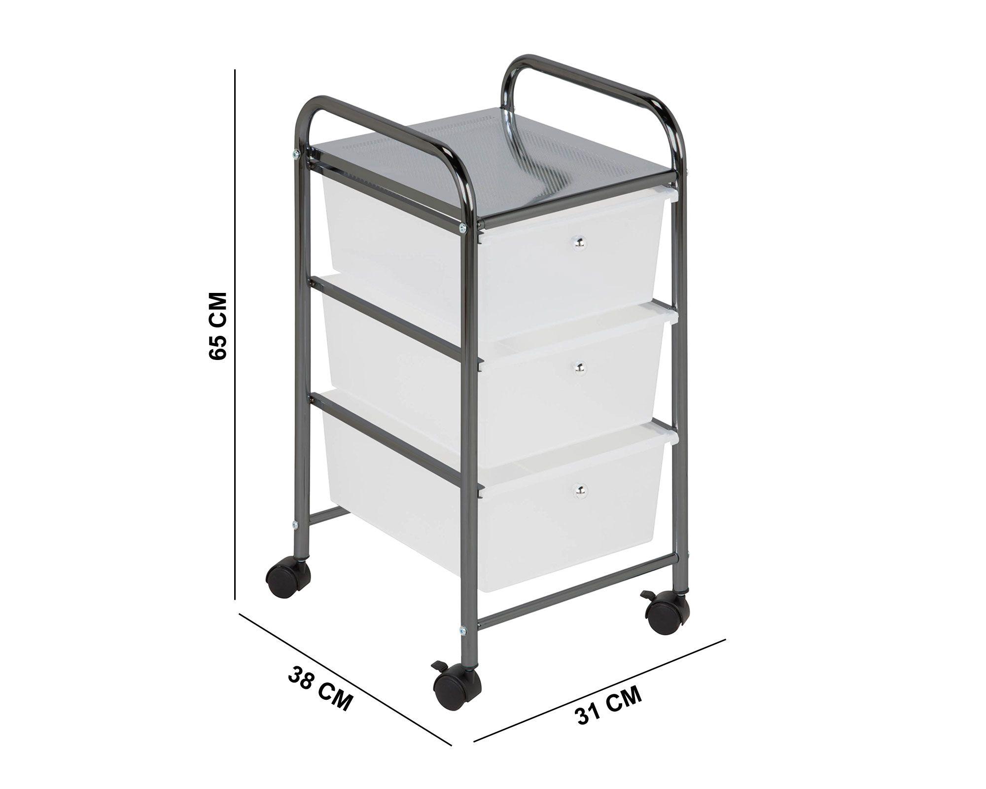 Carro organizador Cotidiana 31x38x65 cm-2