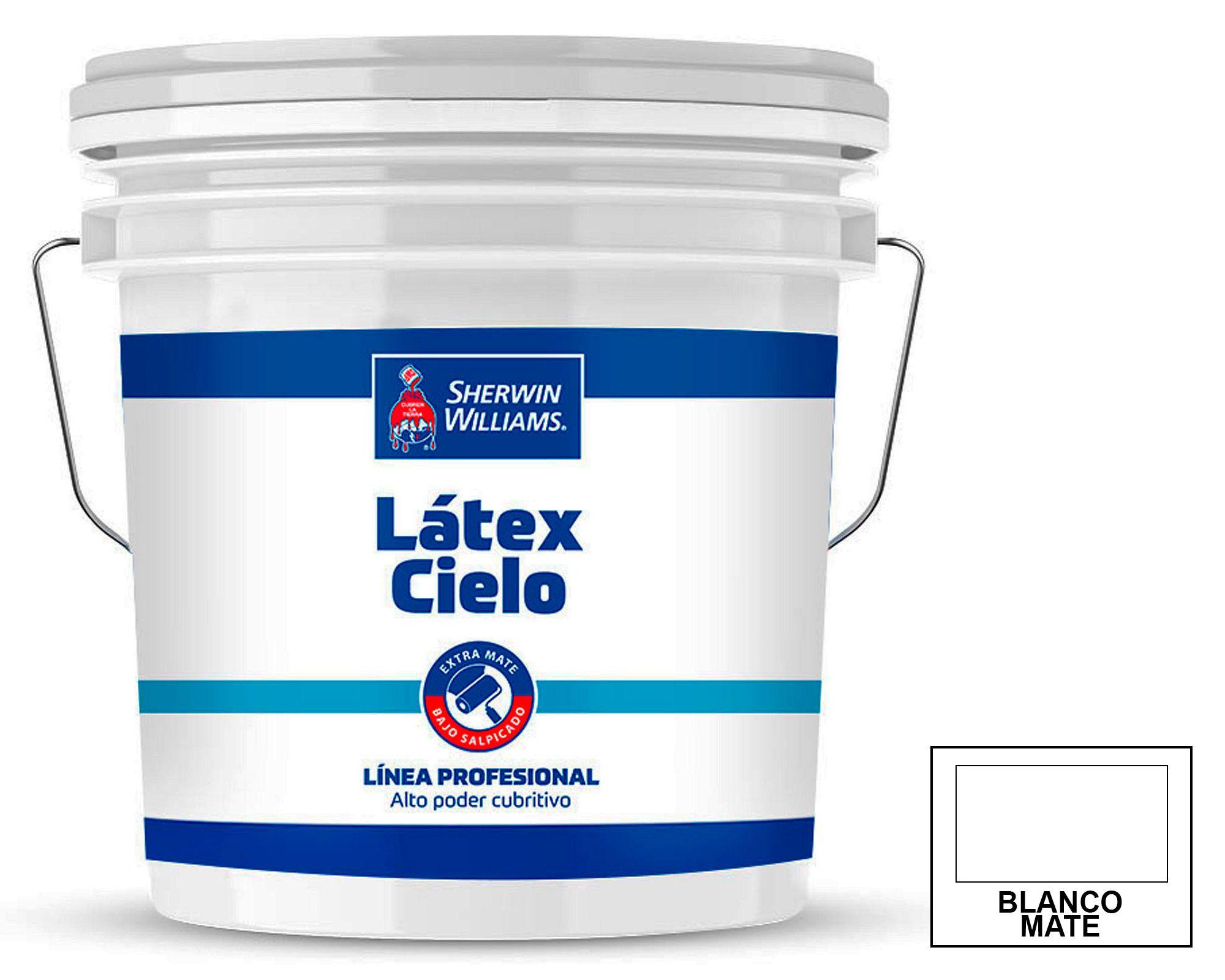 Látex 1 tineta Cielo blanco mate Sherwin Williams-2