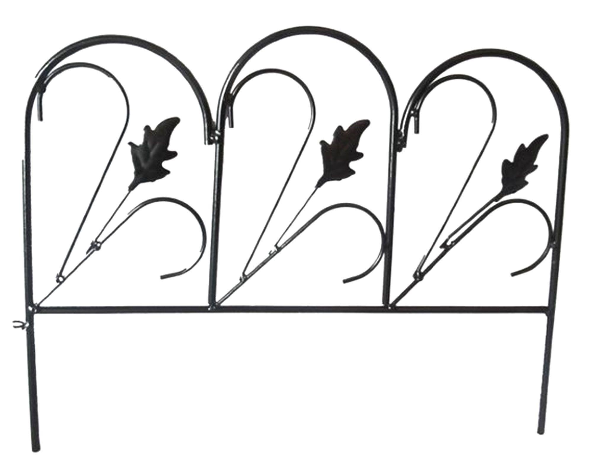 Cerca jardín 35x45 cm Prímula negro Outzen-0