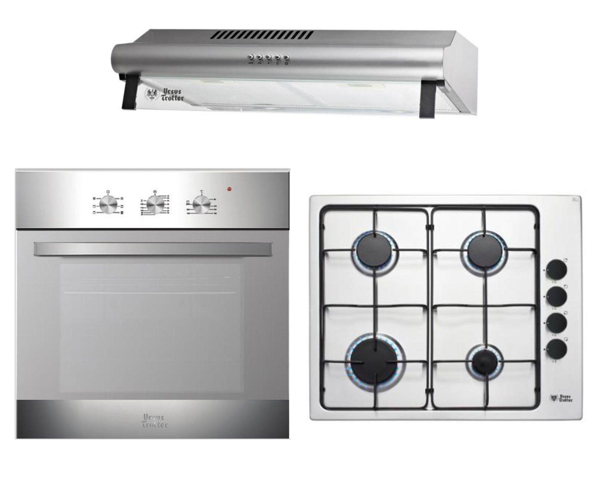 Kit empotrable camapana + encimera 4 quemadores + horno 56 lt EPC4 Reflex-0
