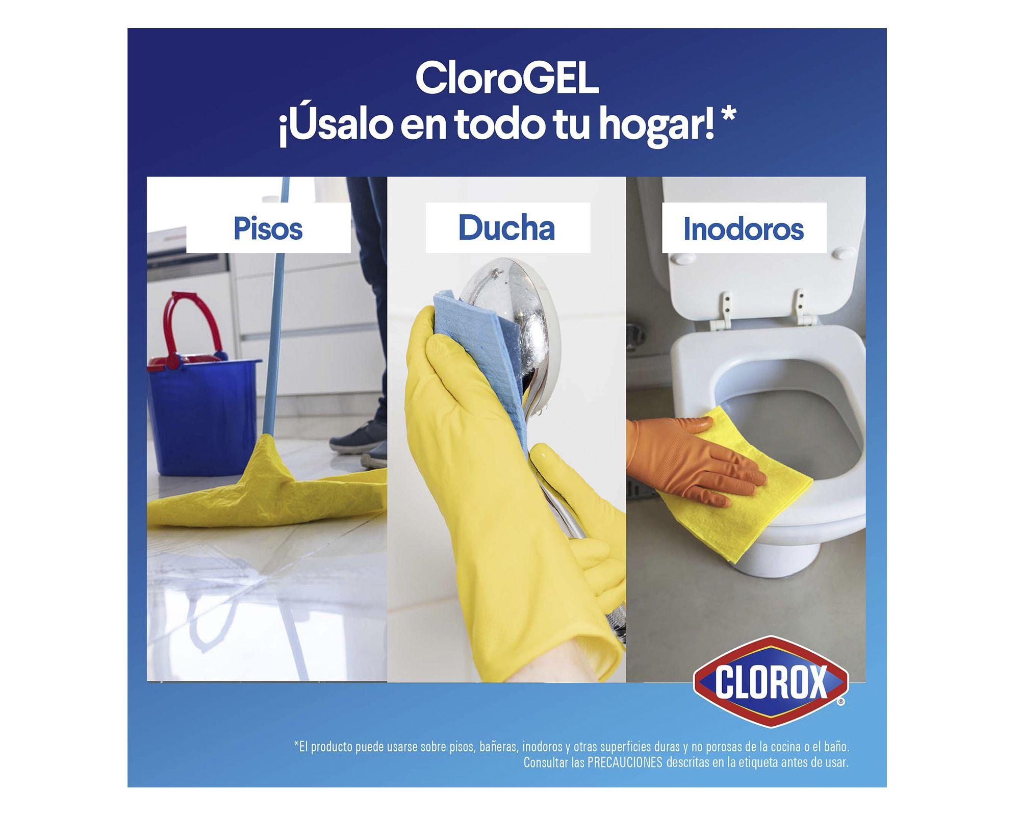 Cloro gel 900 ml menta fresca Clorox.-3