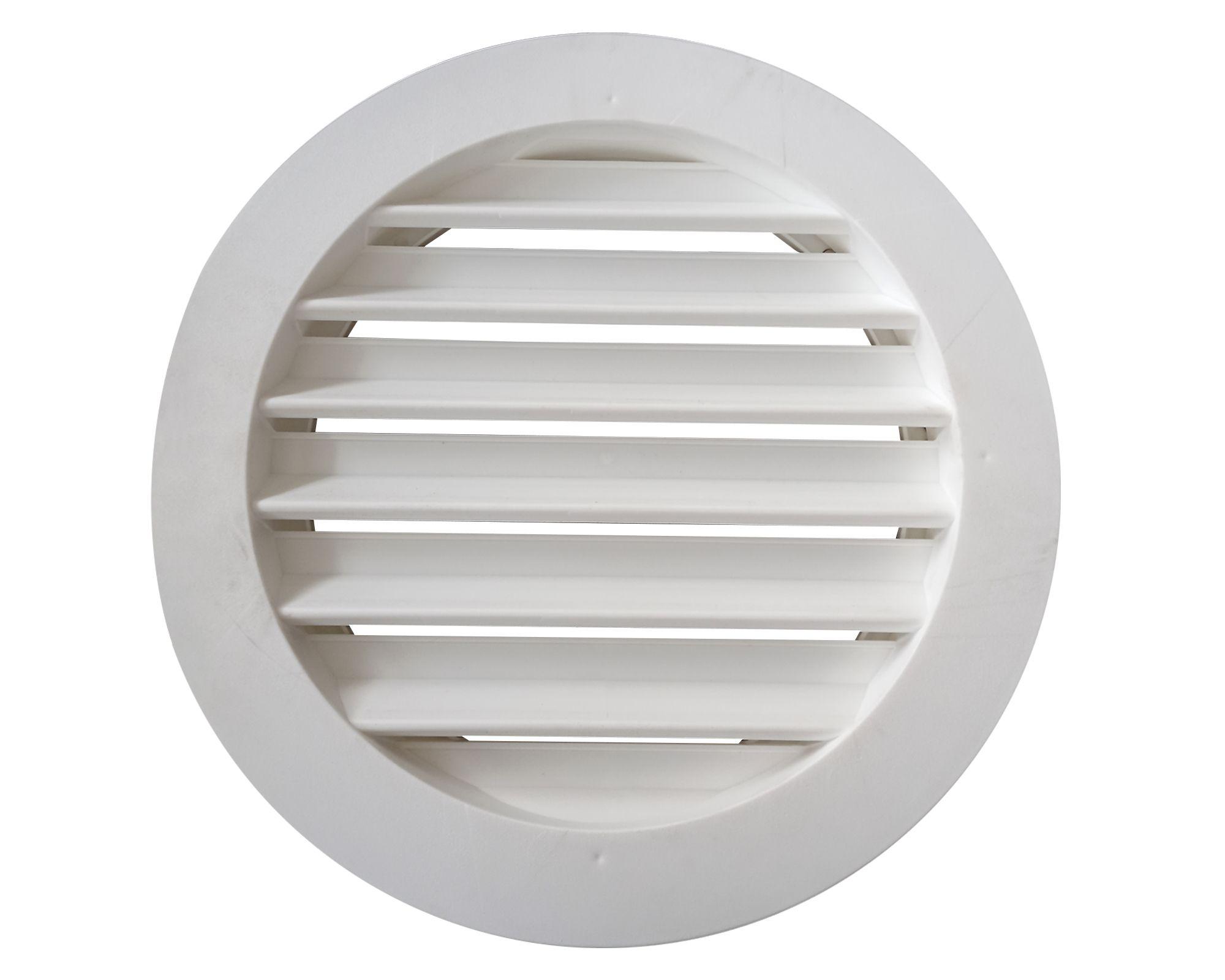 Celosía circular plástico 40.6x40.6 cm blanco-0