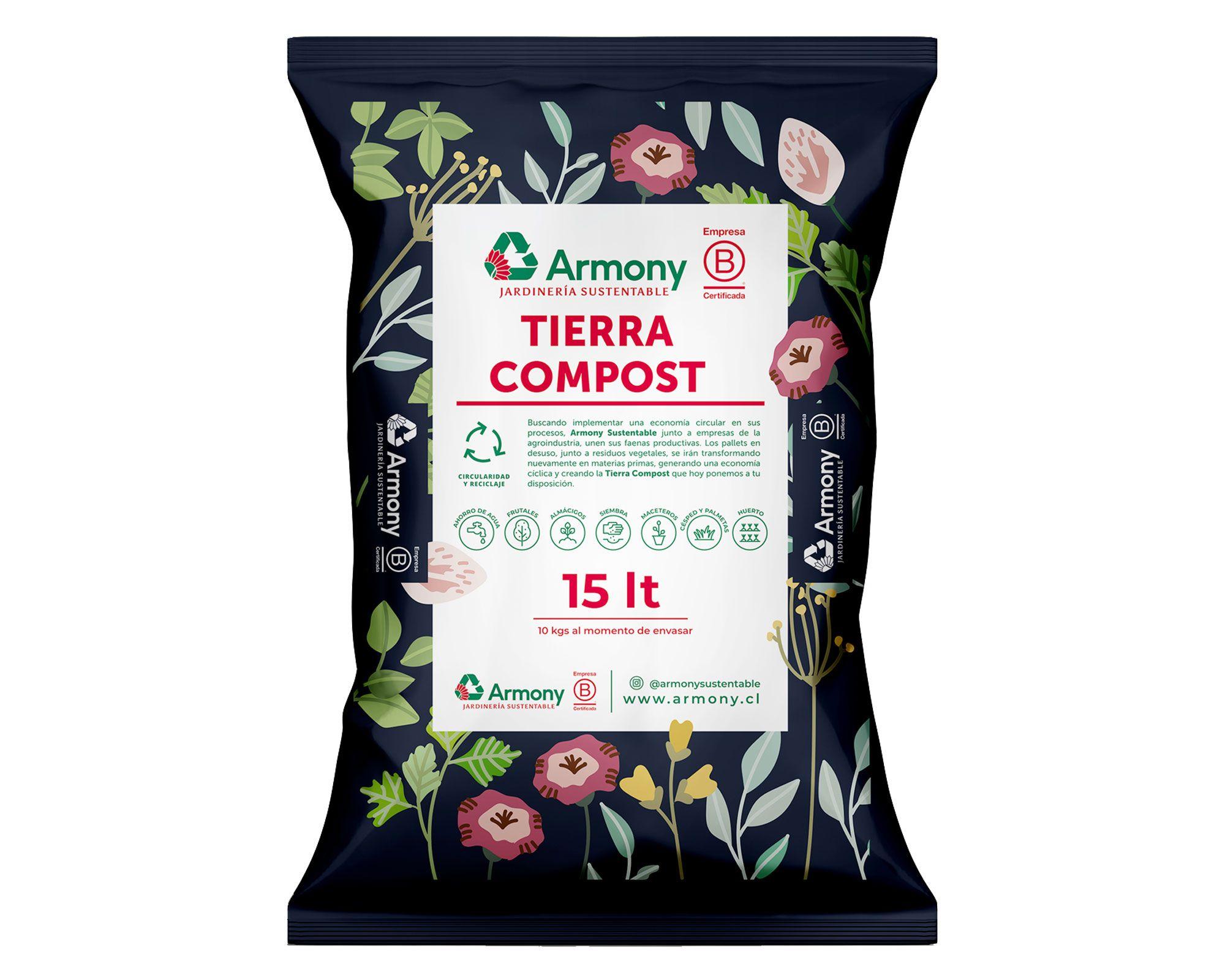 Tierra compost 15 litros Armony.-0