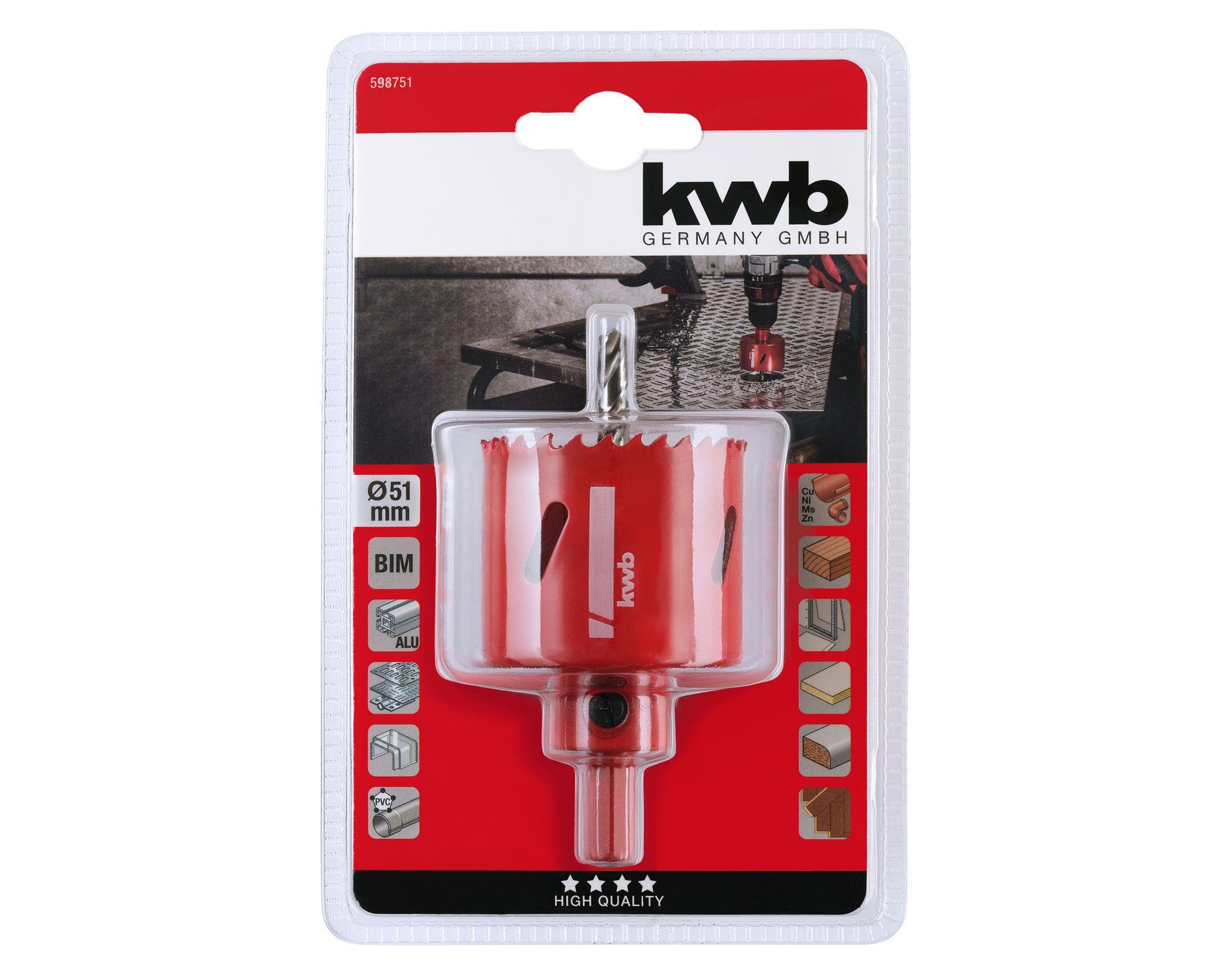 Sierra copa bimetálica 51 mm 598751 KWB-2