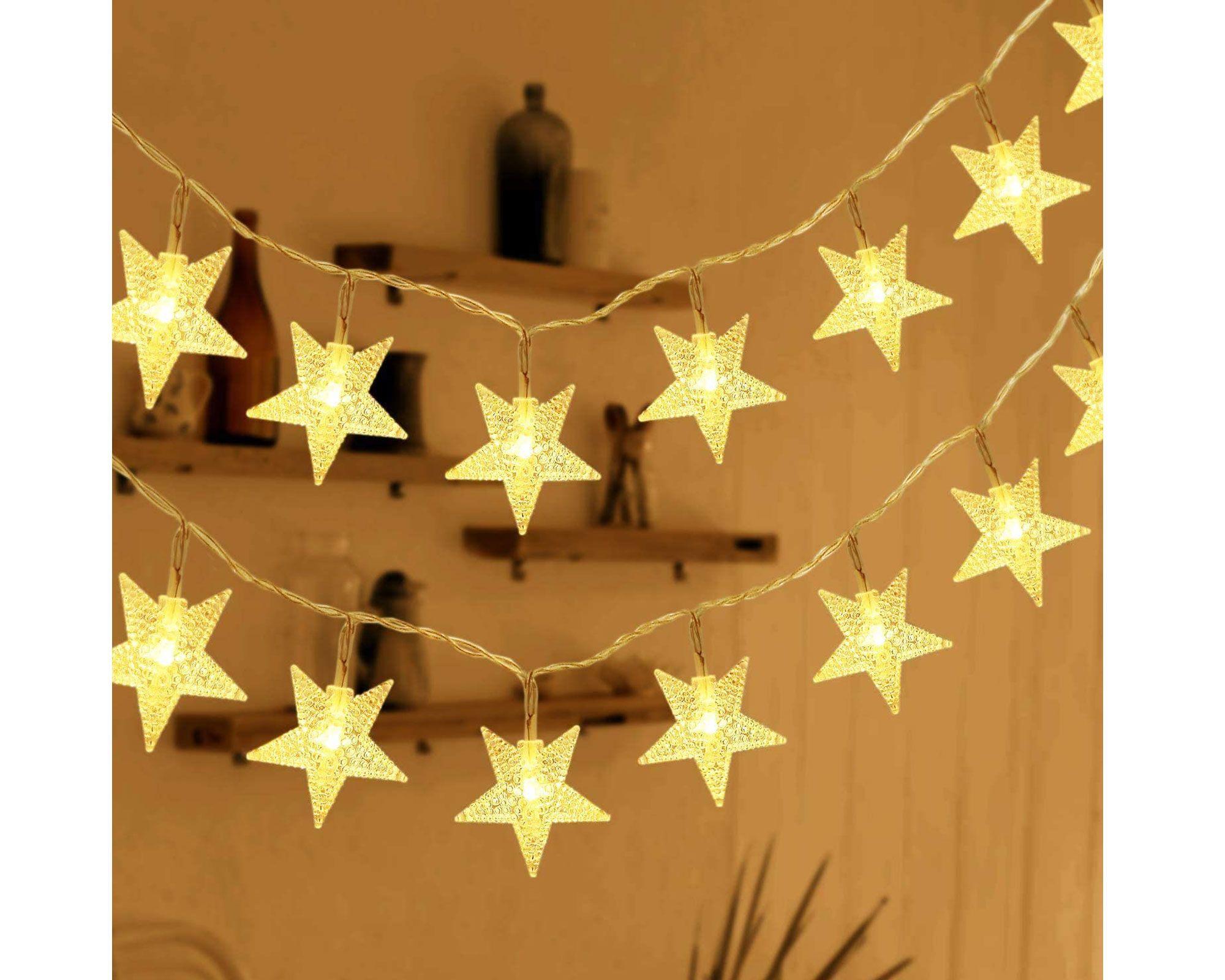 Guirnalda solar 20L estrellas Ledzone.-2