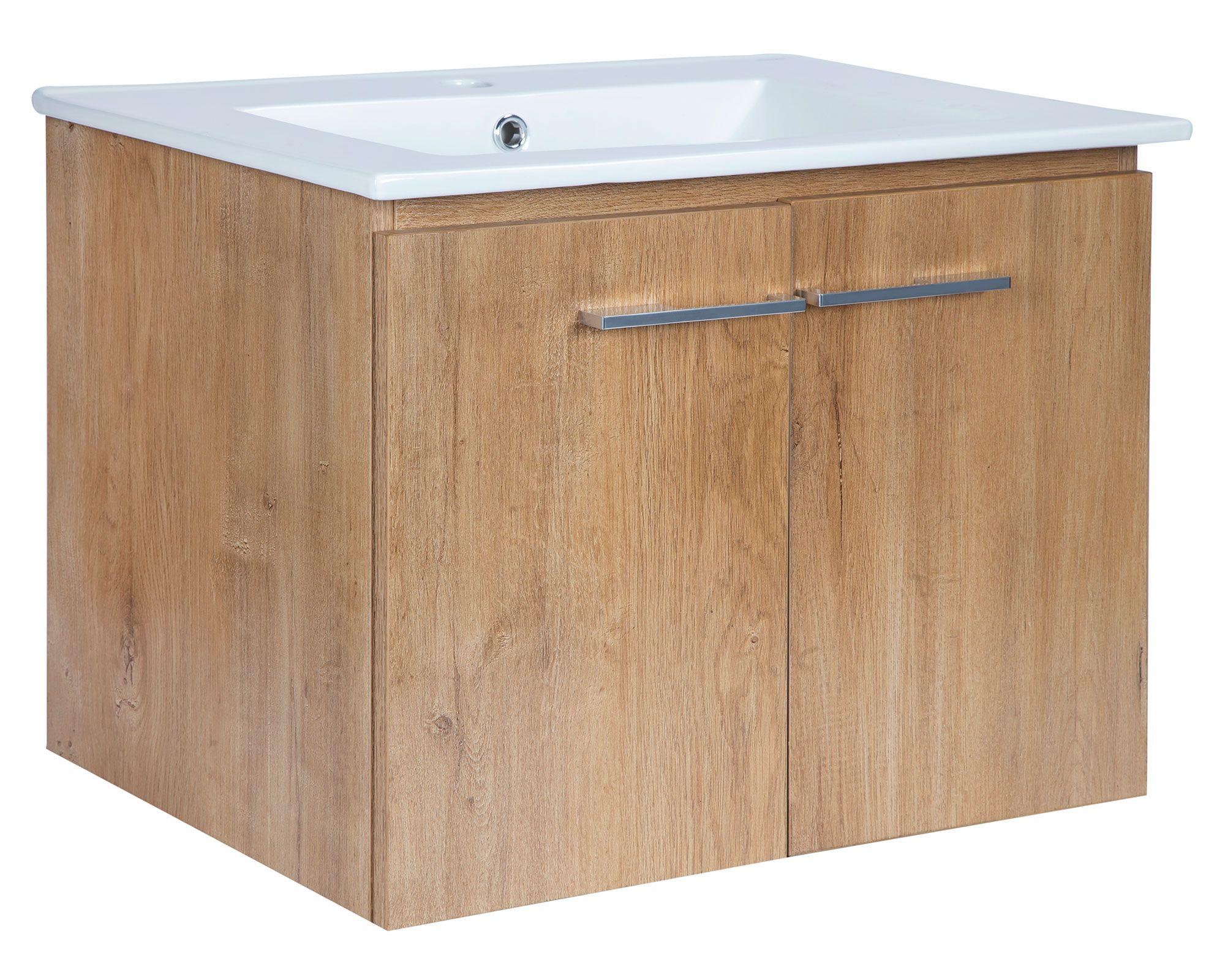 Mueble vanitorio 60 cm Ebba fresno Duschy-1