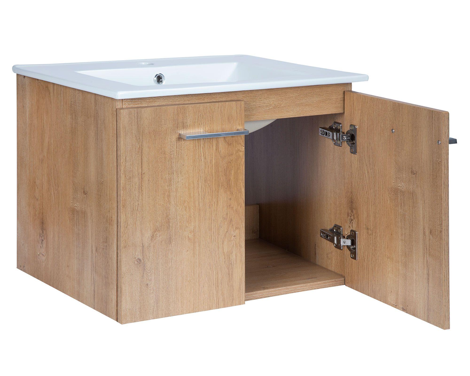 Mueble vanitorio 60 cm Ebba fresno Duschy-2