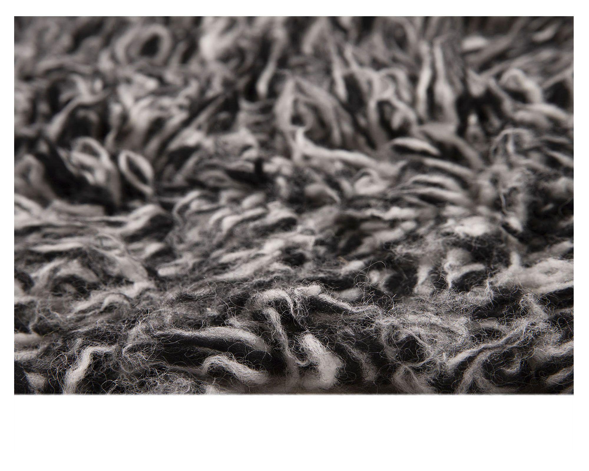 Alfombra 60x120 cm Flokati negro Dib.-2