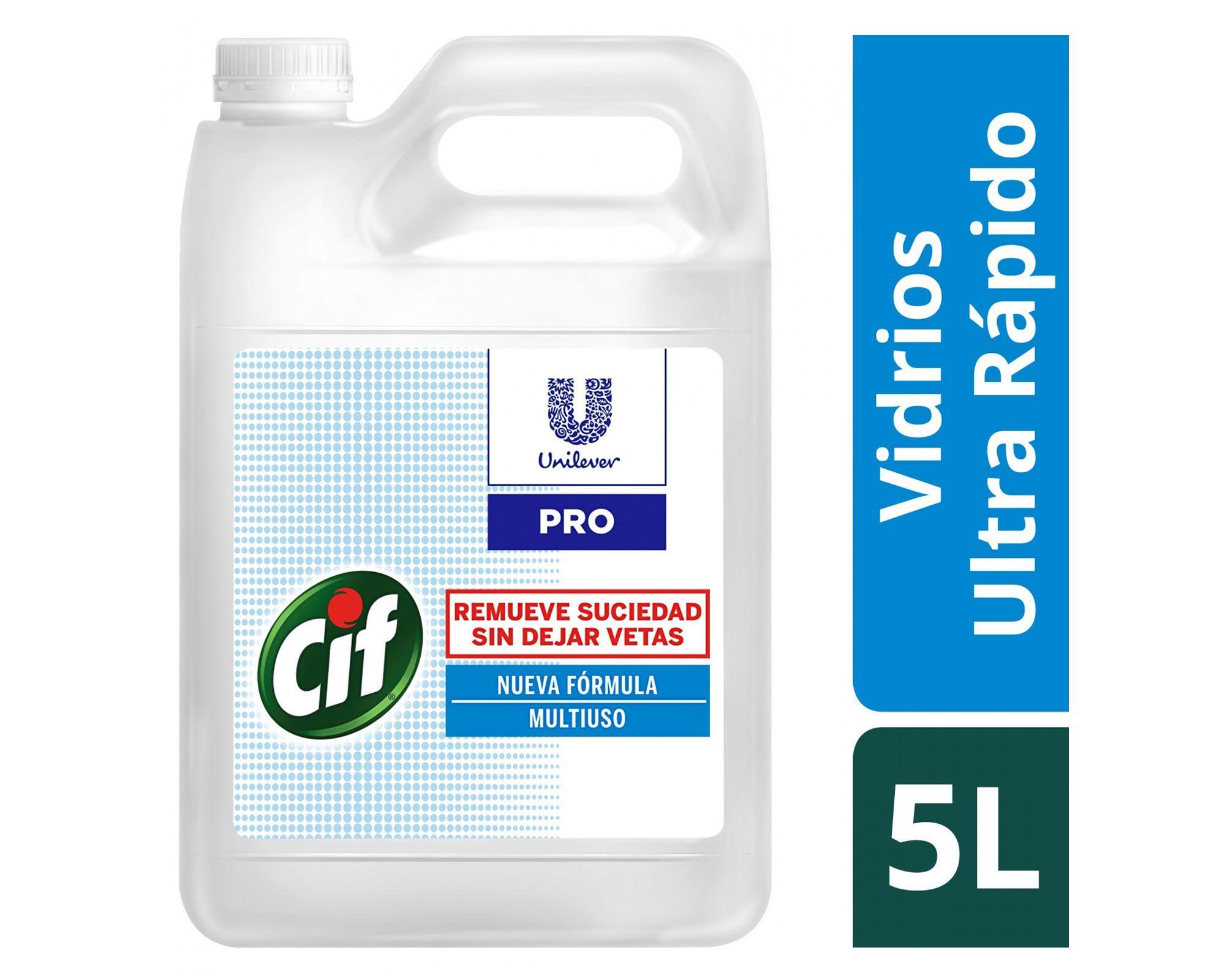 Limpiador vidrios 5 litros ultra rápido PRO Cif-0