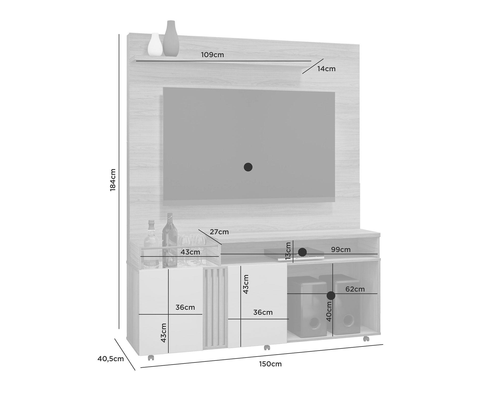Home TV 65'' Love gris Di Poretti Design-2