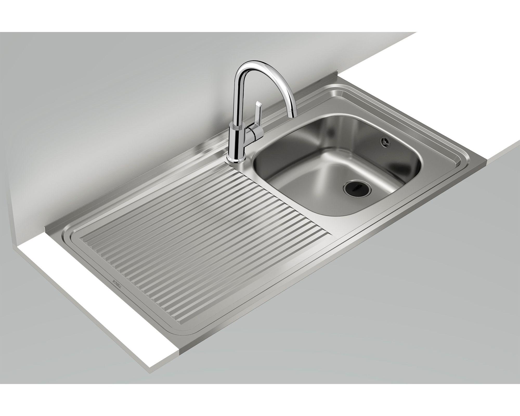 Lavaplatos sobreponer izquierdo inox Teka-7