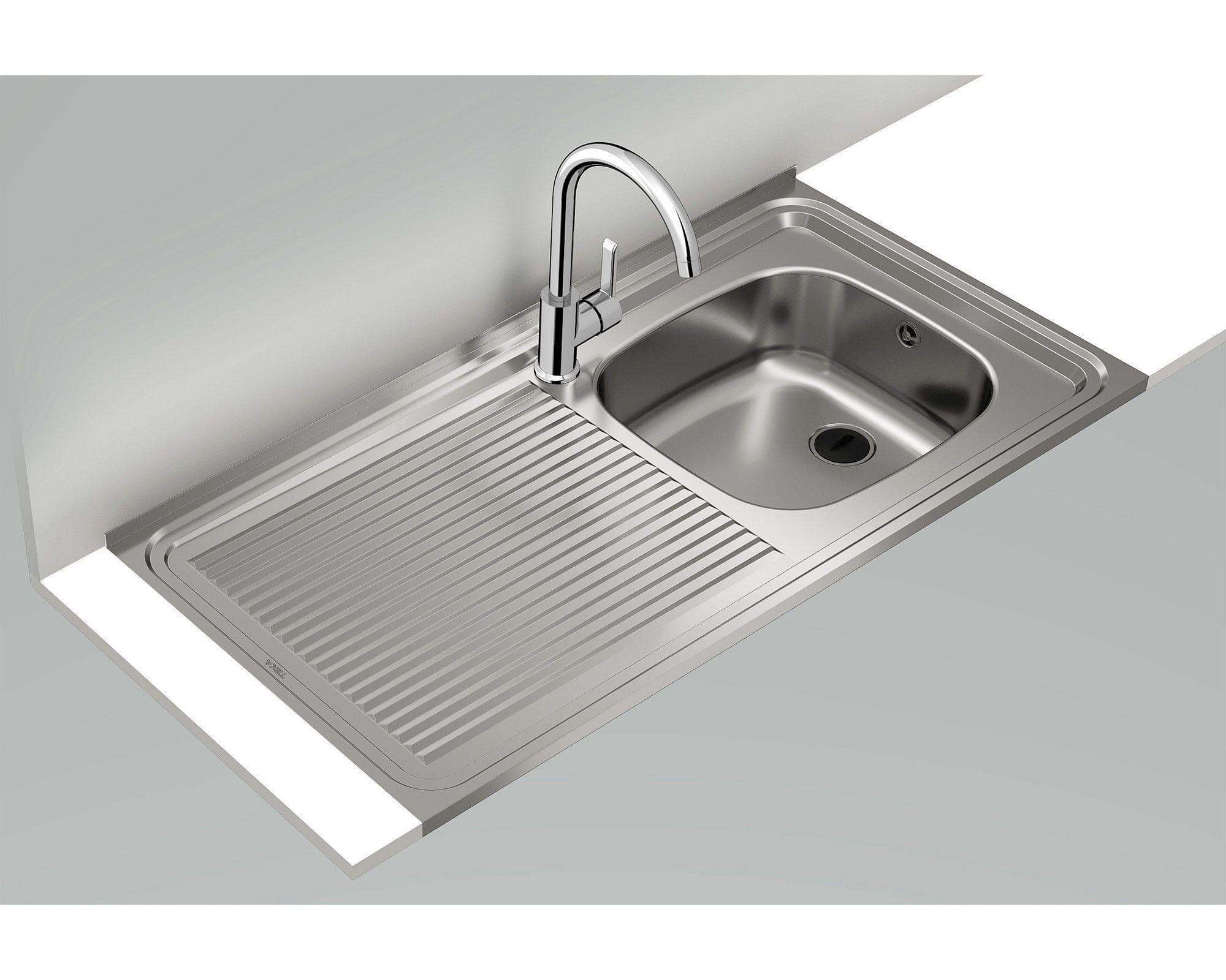 Lavaplatos sobreponer izquierdo inox Teka-3