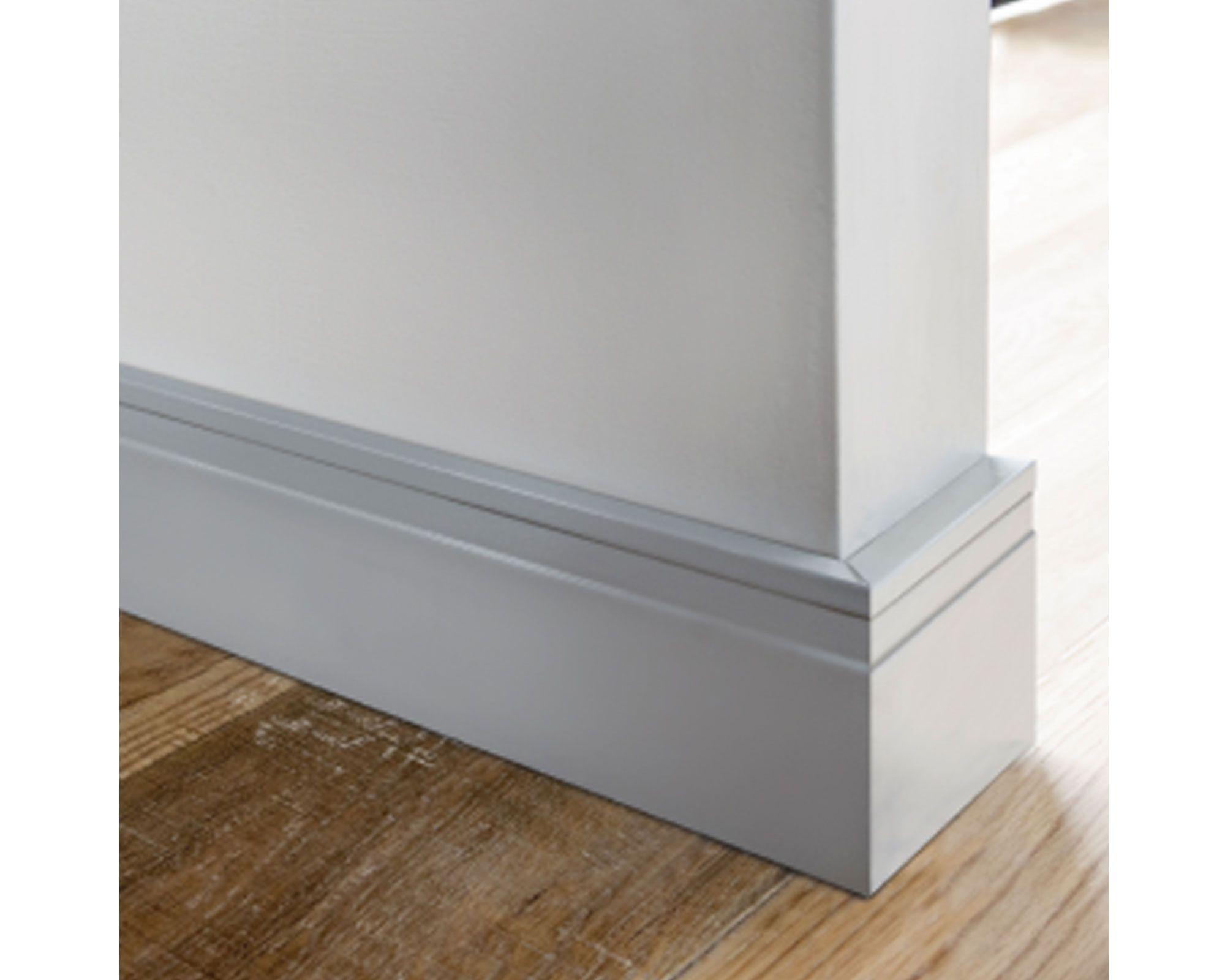 Guardapolvo 100 mm x 2.4 m Extra line blanco mate Atrim.-4