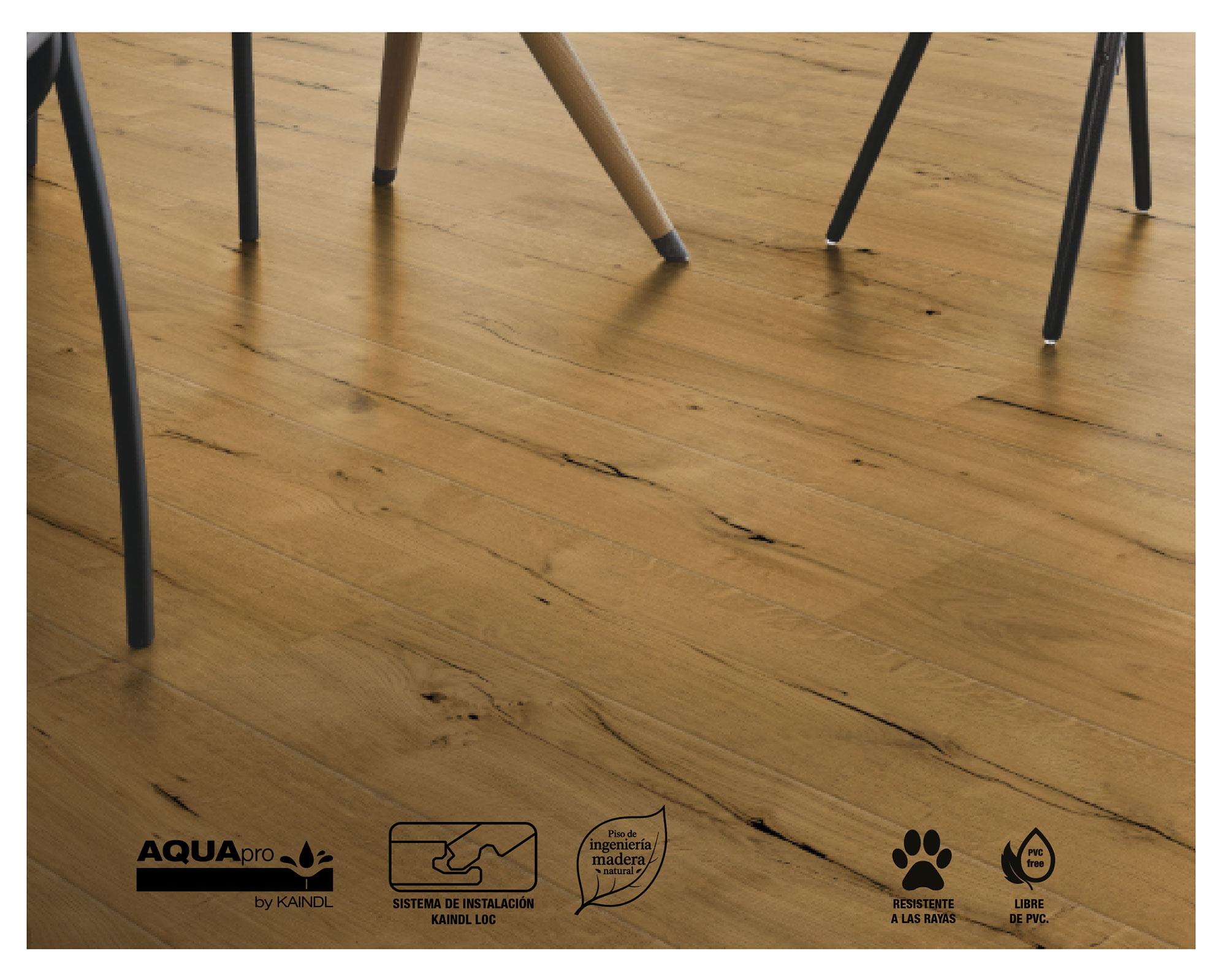 Piso flotante Aquapro Wood Veneer Parquet 8.5 mm Sunderla 24.4x138.3 cm 2.36 m2-4