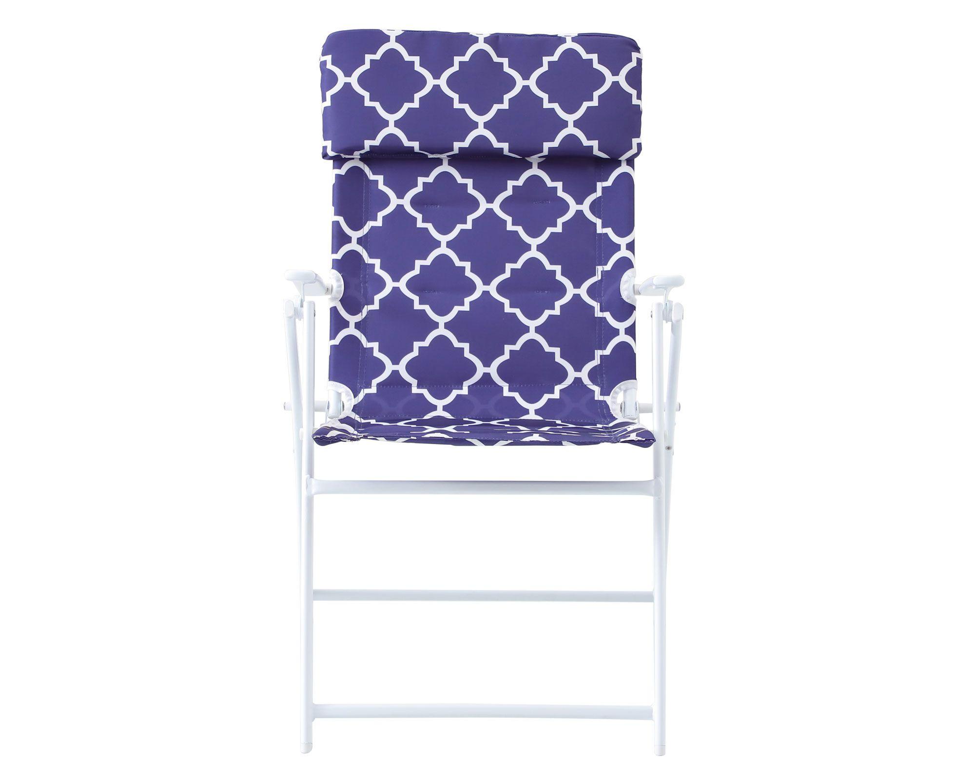Set terraza 4 personas Tropea morado/blanco Outzen-3