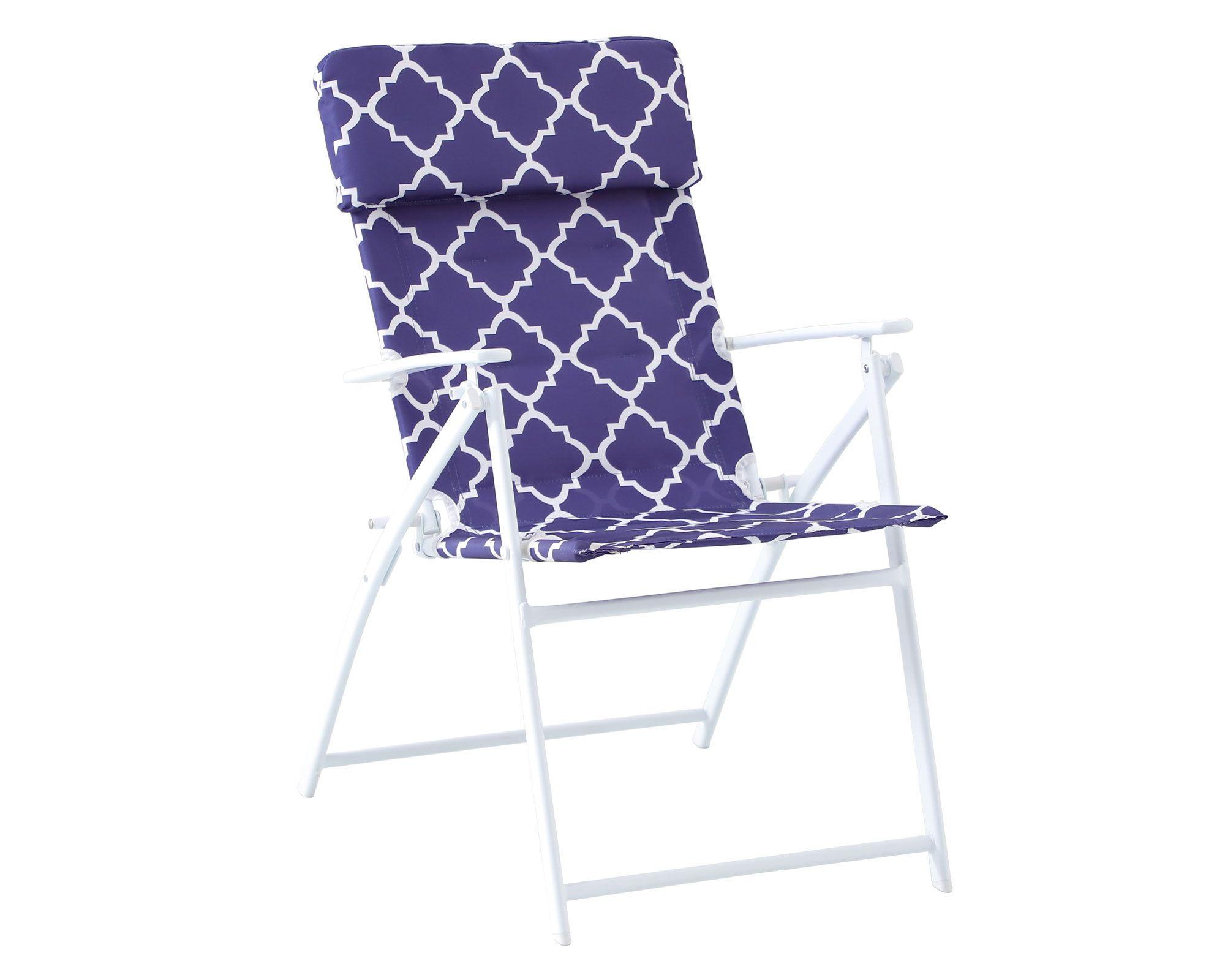 Set terraza 4 personas Tropea morado/blanco Outzen-4