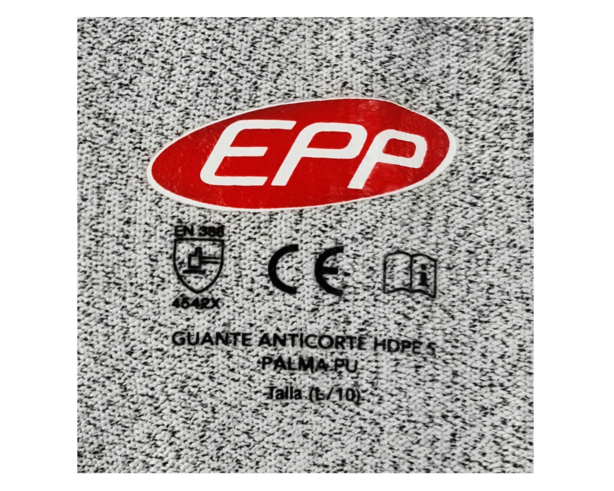 Guante Anticorte Hdpe 5 gris EPP-2