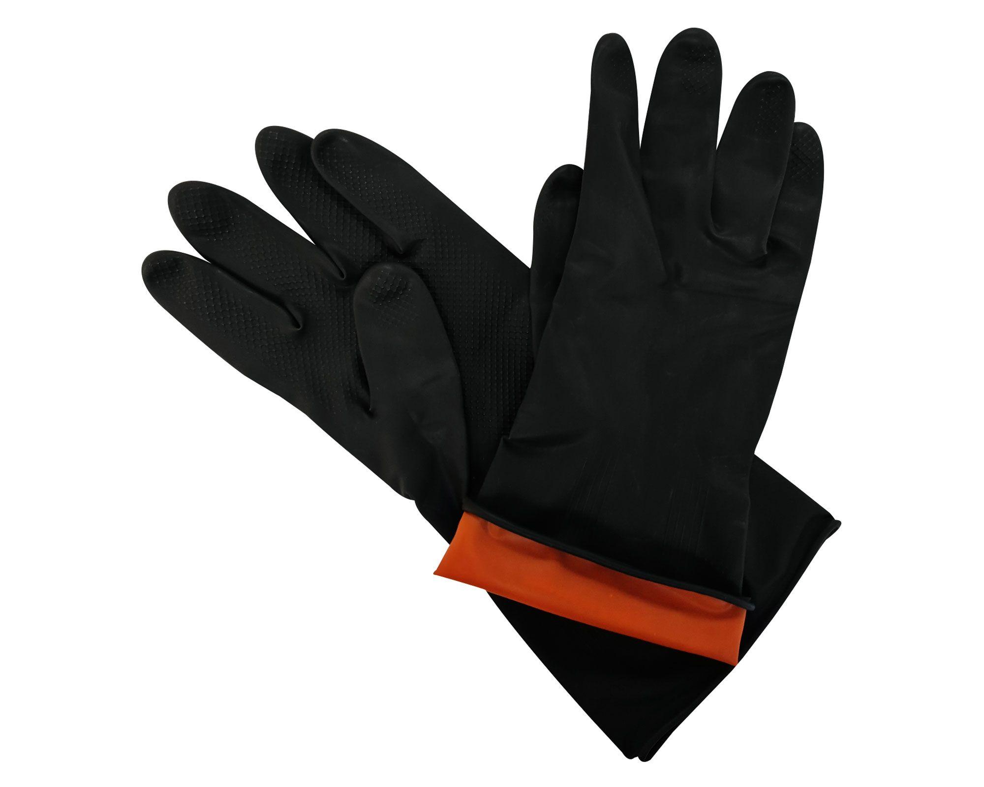 Guante látex industrial negro 7 pares EPP-2