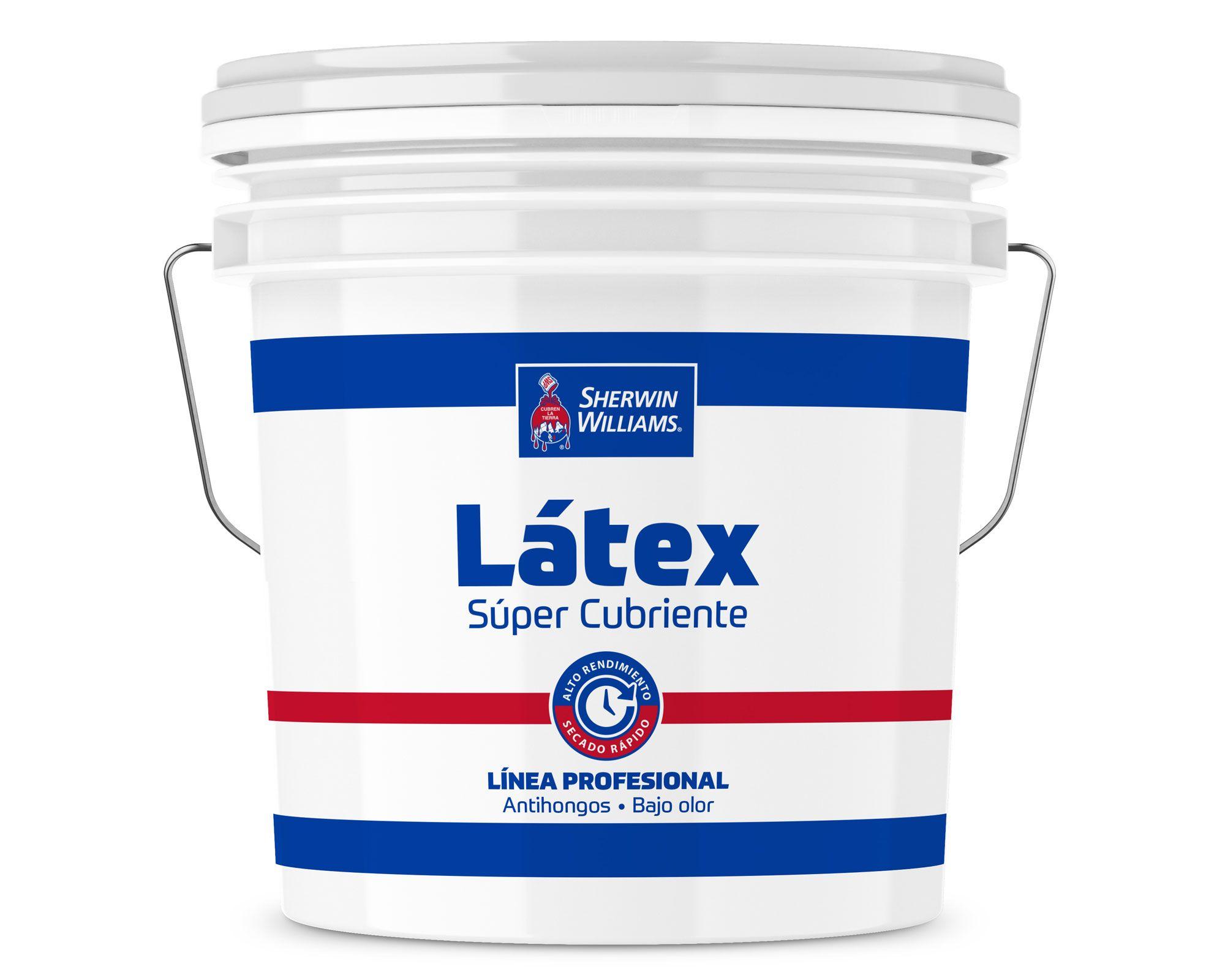 Látex 1 tineta Súper cubriente base R blanco mate Sherwin Williams-0