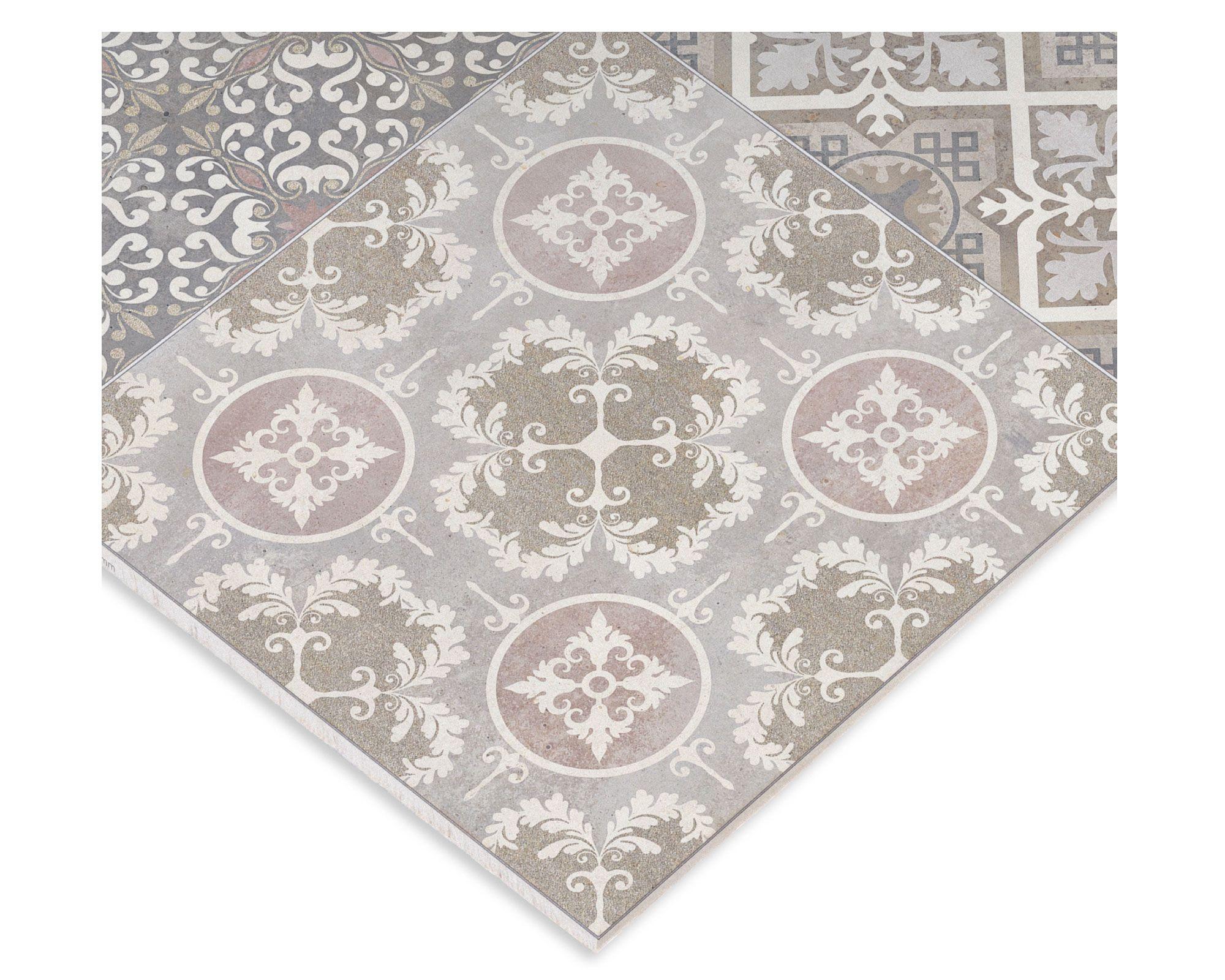 Simplísima 6x1200x2400 mm Cerámica vintage lavanda Pizarreño Cedral..-1